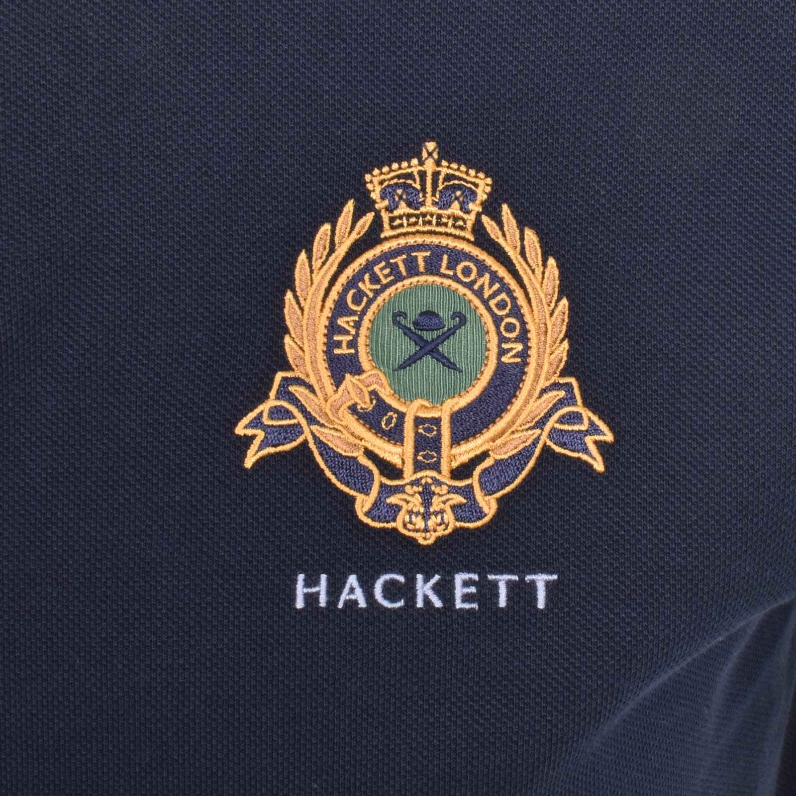 Hackett Heritage Multi Short Sleeve Polo Blue S Man