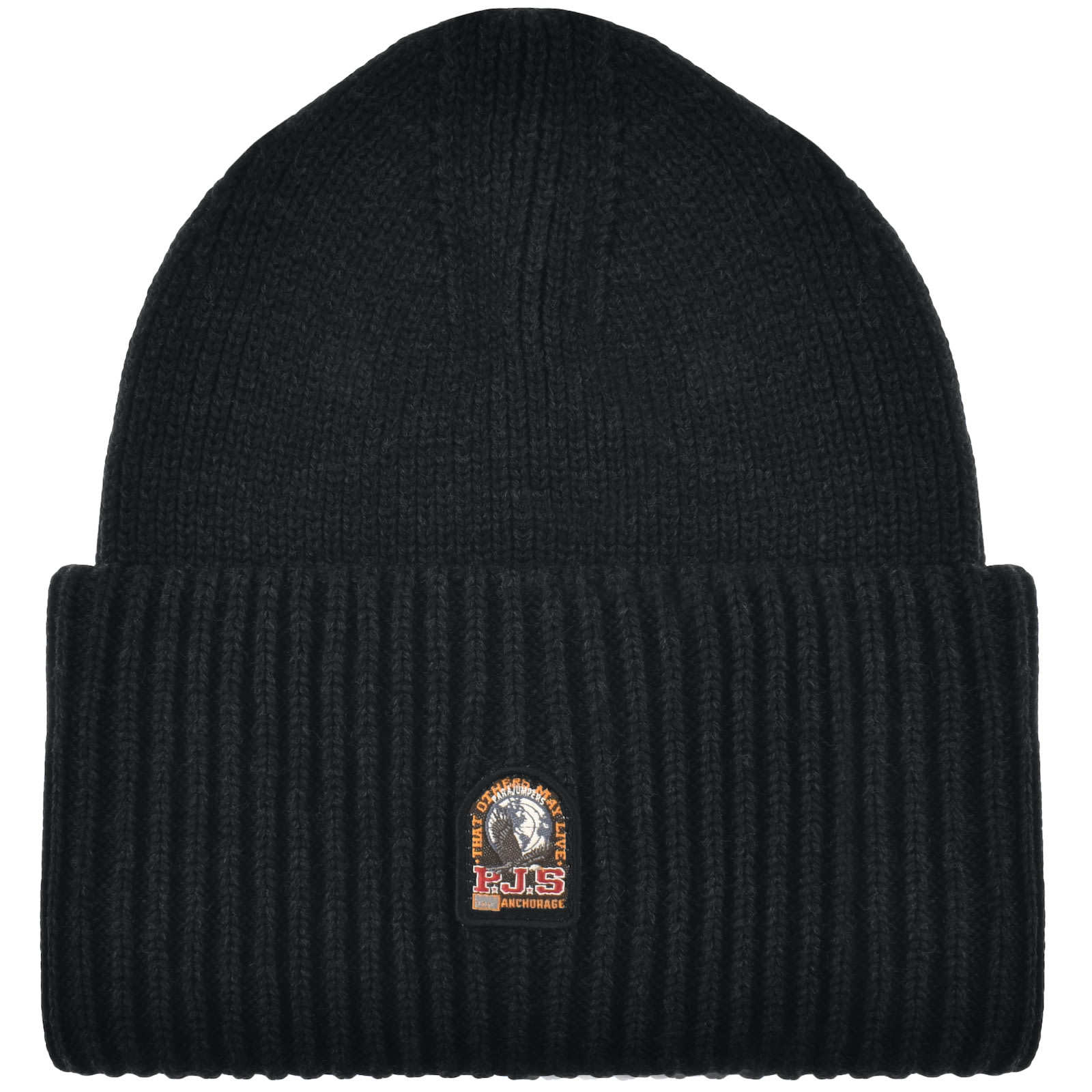 Parajumpers Ribbed Beanie Street Hat Black Mainline Menswear