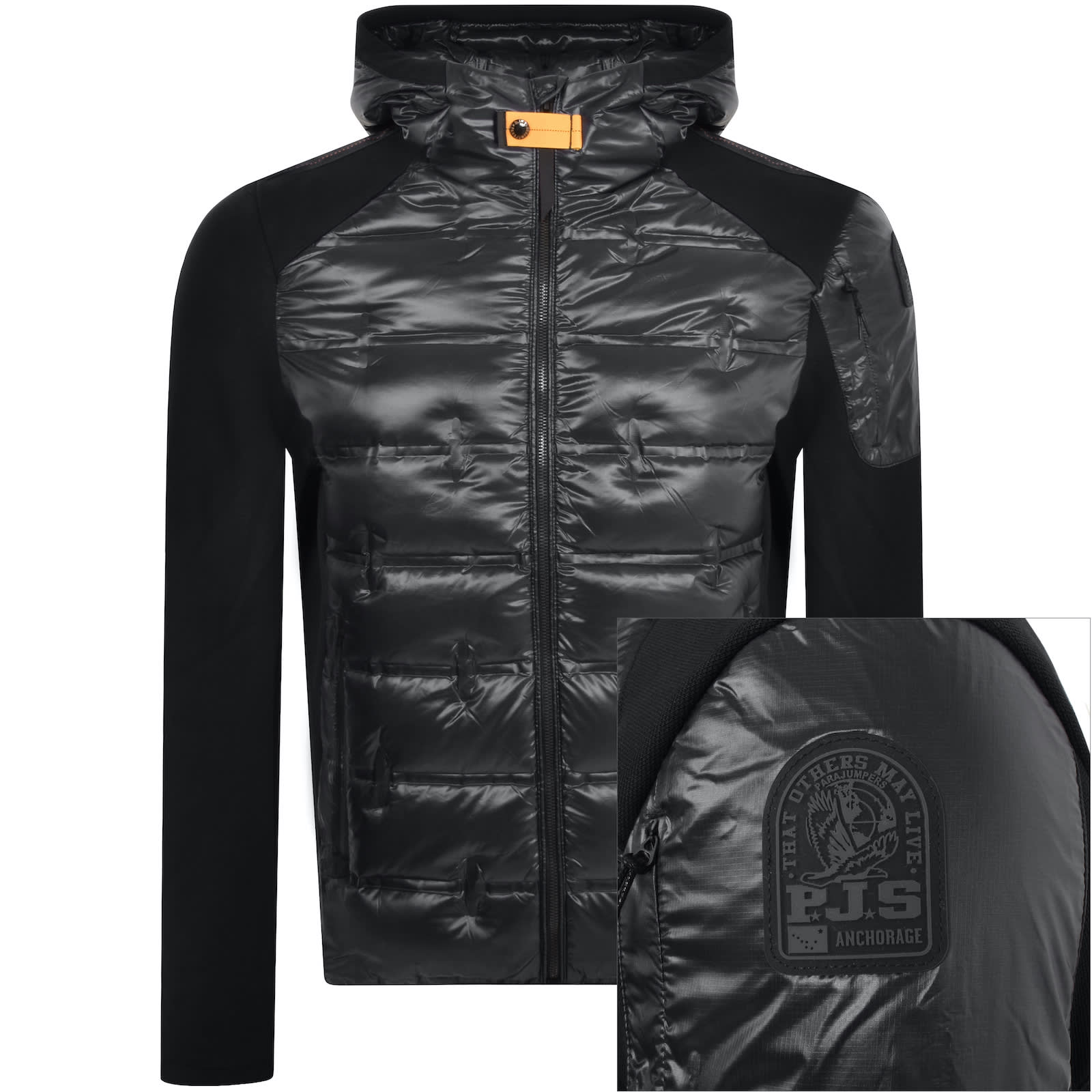Parajumpers Gyles Hooded Jacket Black Mainline Menswear United States