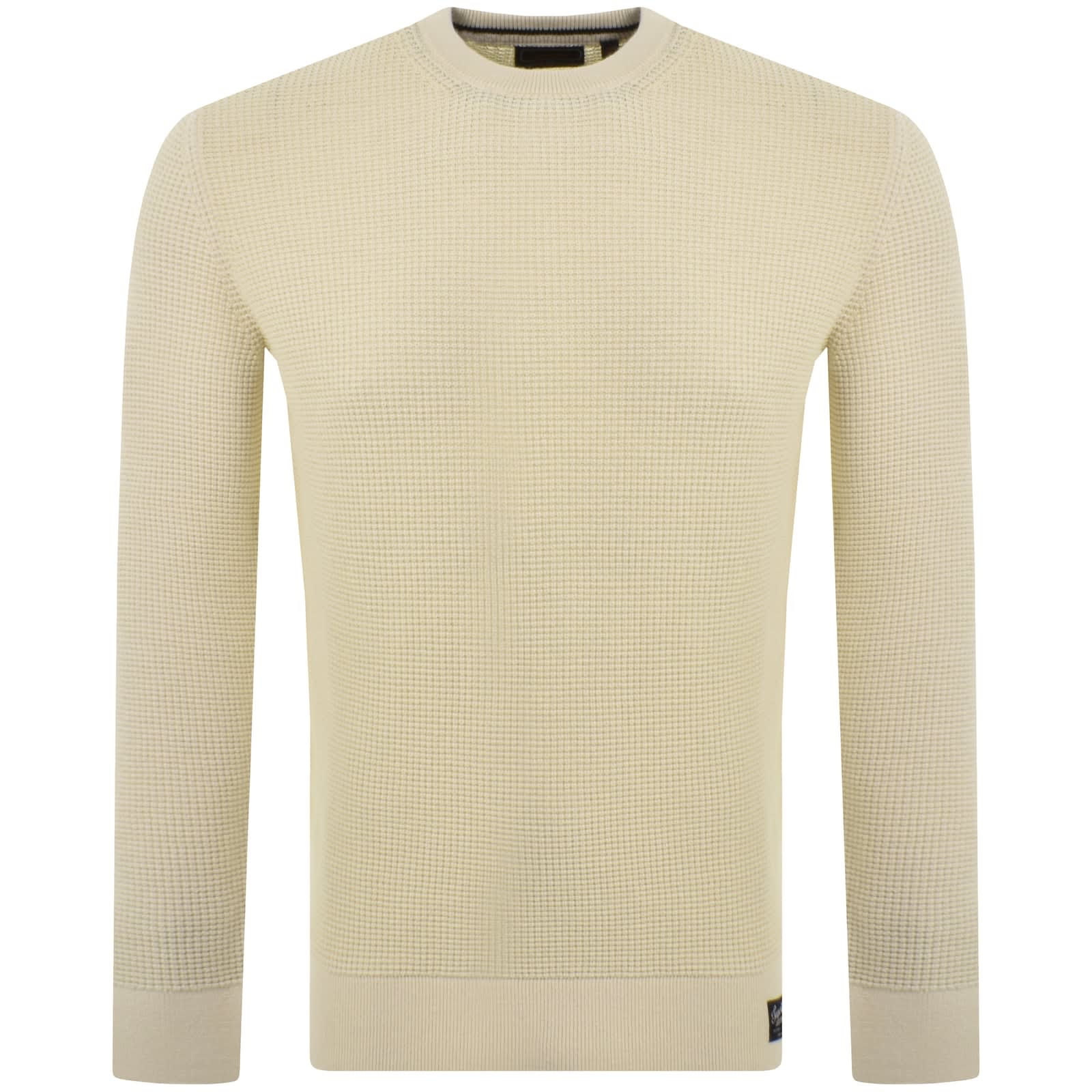 Superdry cream jumper hotsell