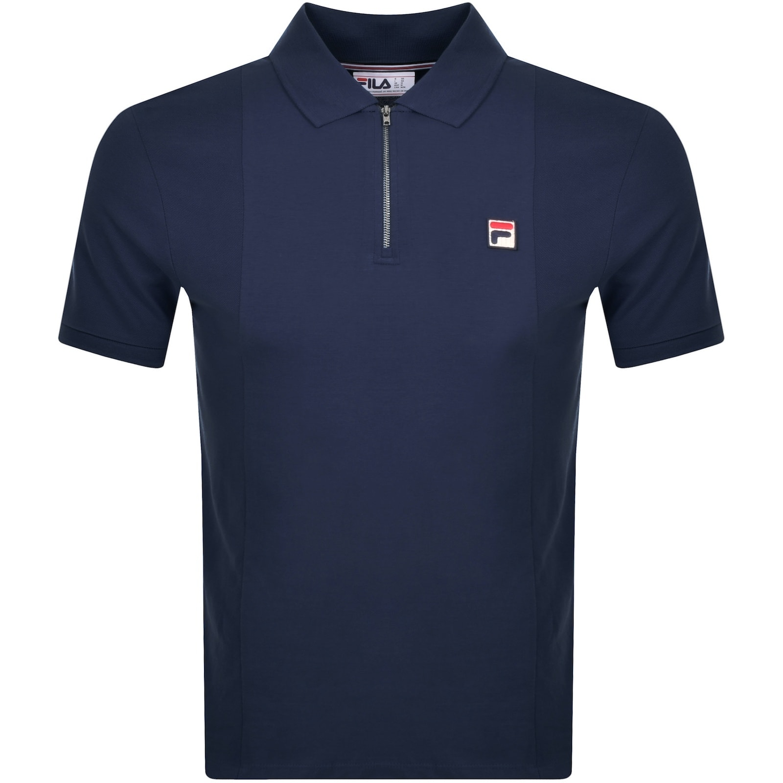 Fila Vintage Panel Polo T Shirt Navy Mainline Menswear Australia