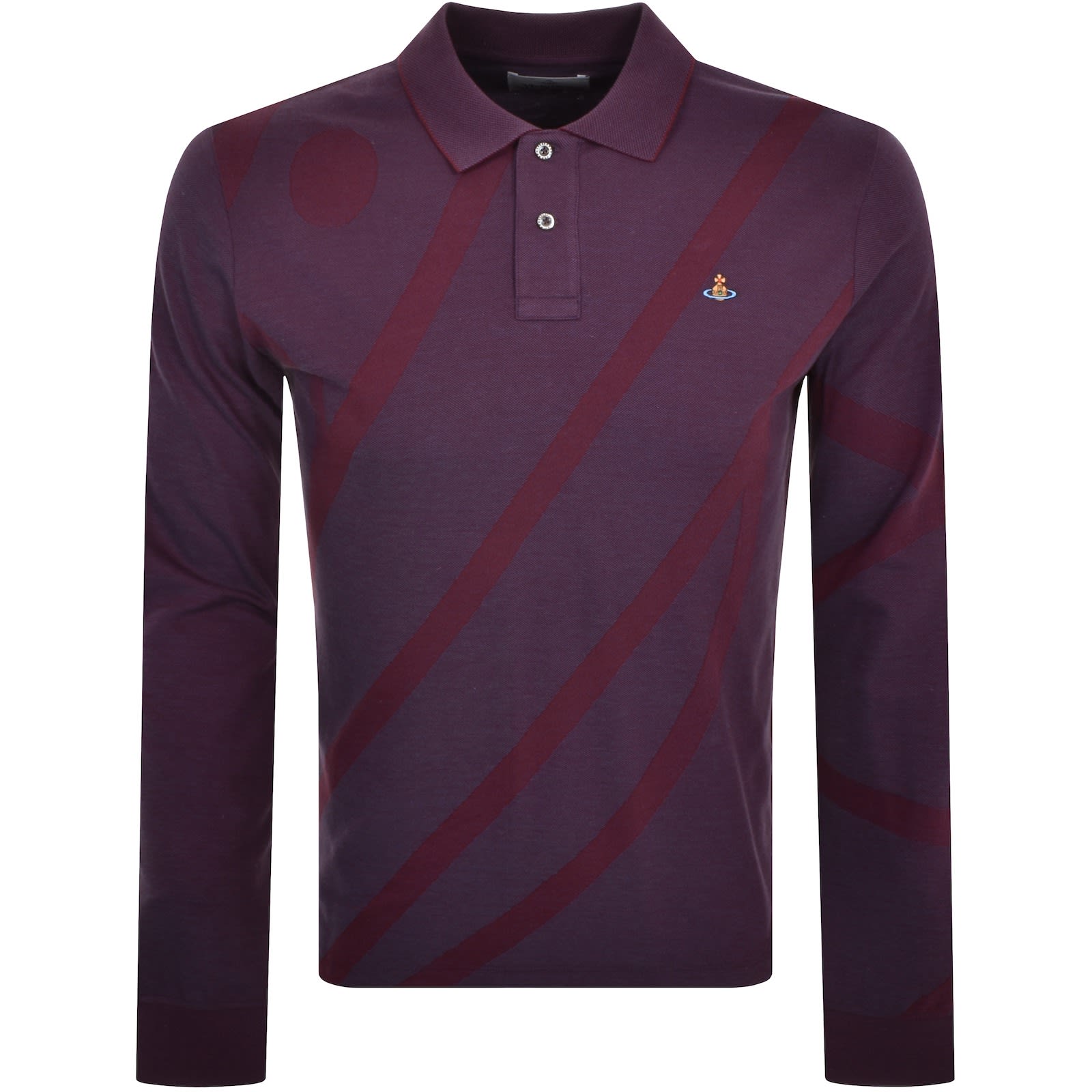 Vivienne Westwood Long Sleeve Polo T Shirt Blue Mainline Menswear Ireland