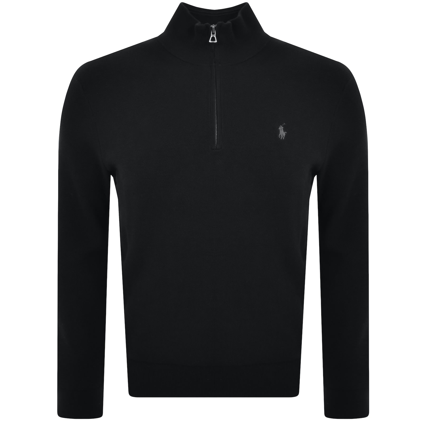 Ralph Lauren Half Zip Knit Jumper Black Mainline Menswear