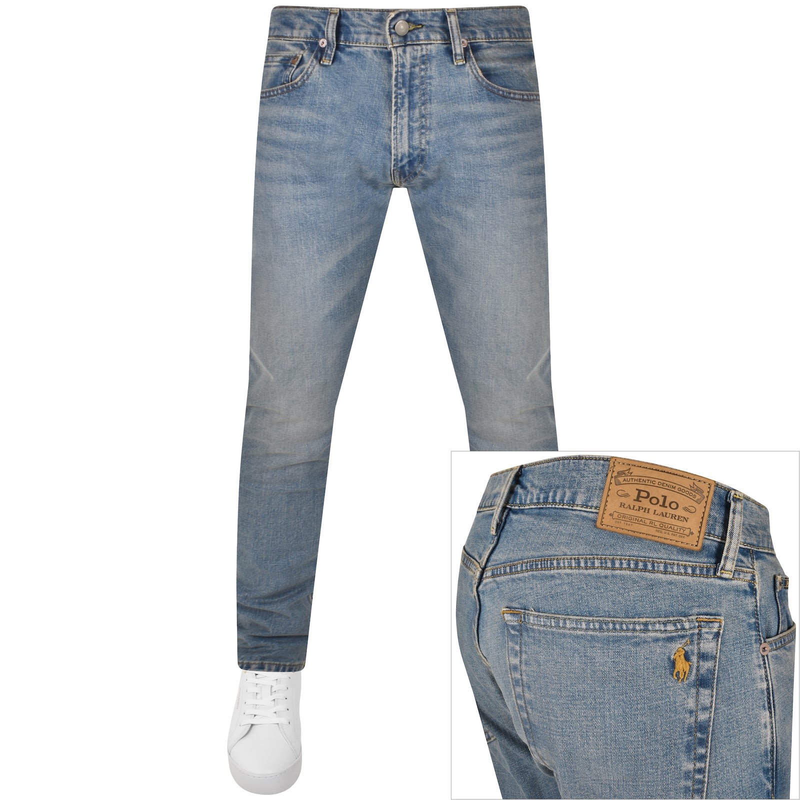 Ralph Lauren Parkside Act Tapered Fit Jeans Blue | Mainline  