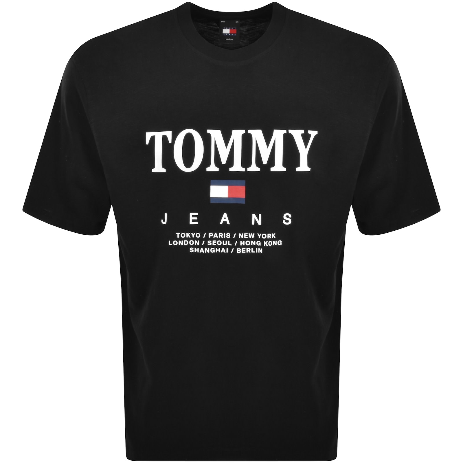 Tommy jeans black t shirt top