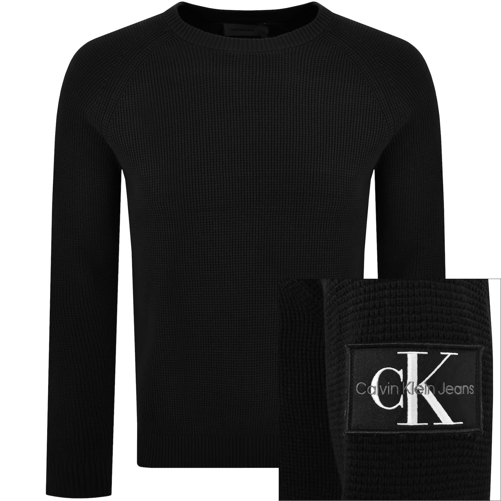Calvin Klein Jeans Badge Easy Jumper Black Mainline Menswear