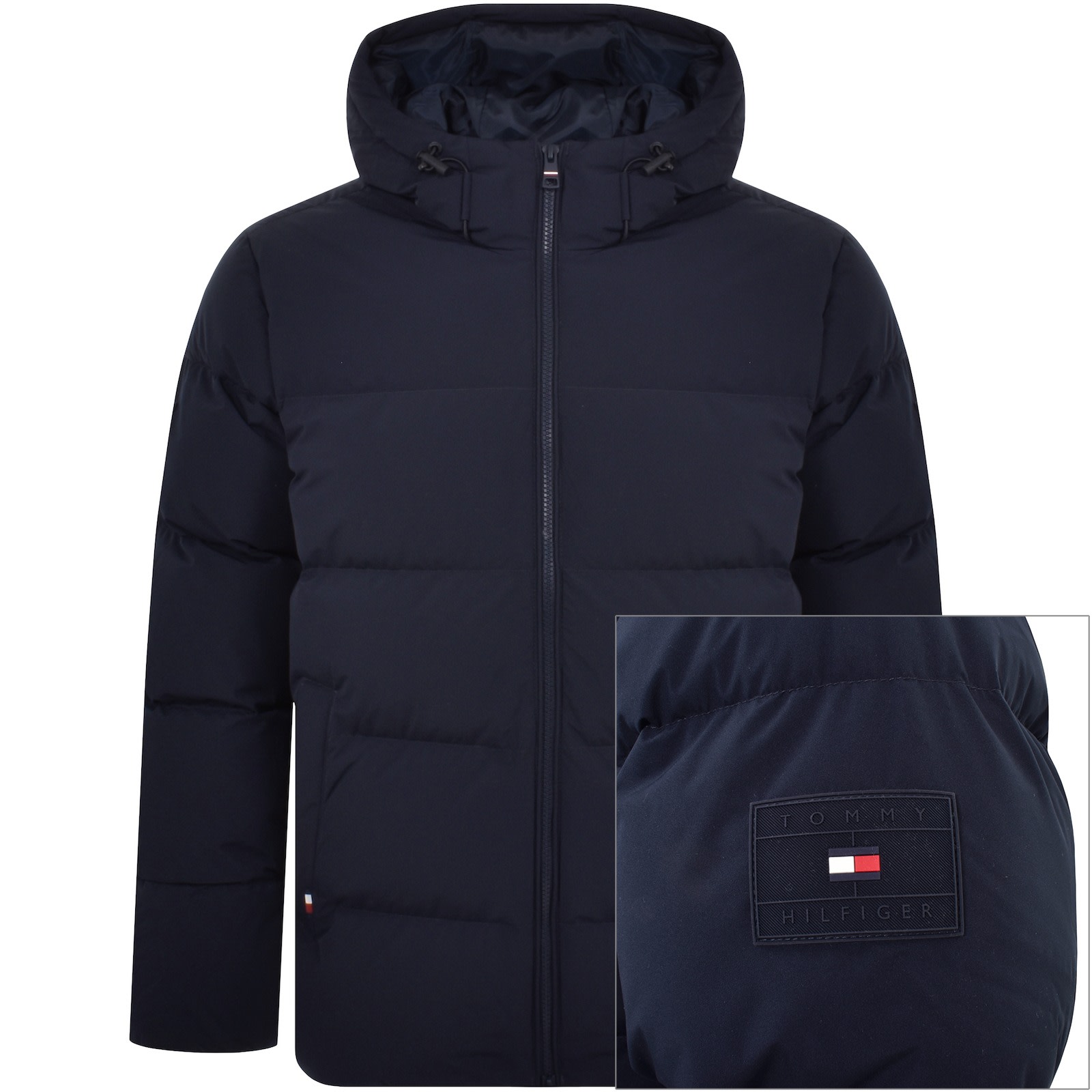 Tommy hilfiger down jacket navy cheap