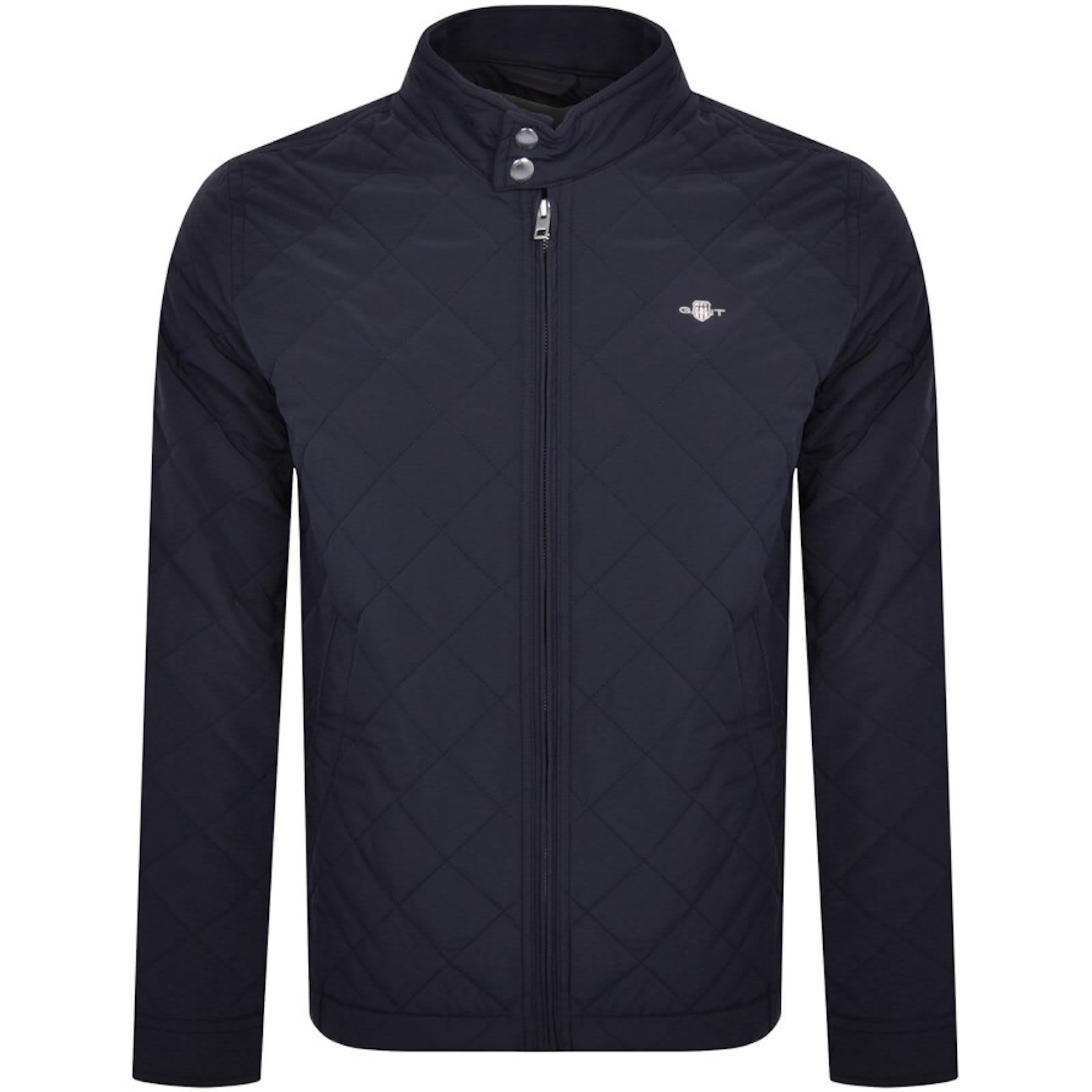 Gant Quilted Windcheater Jacket Navy Mainline Menswear
