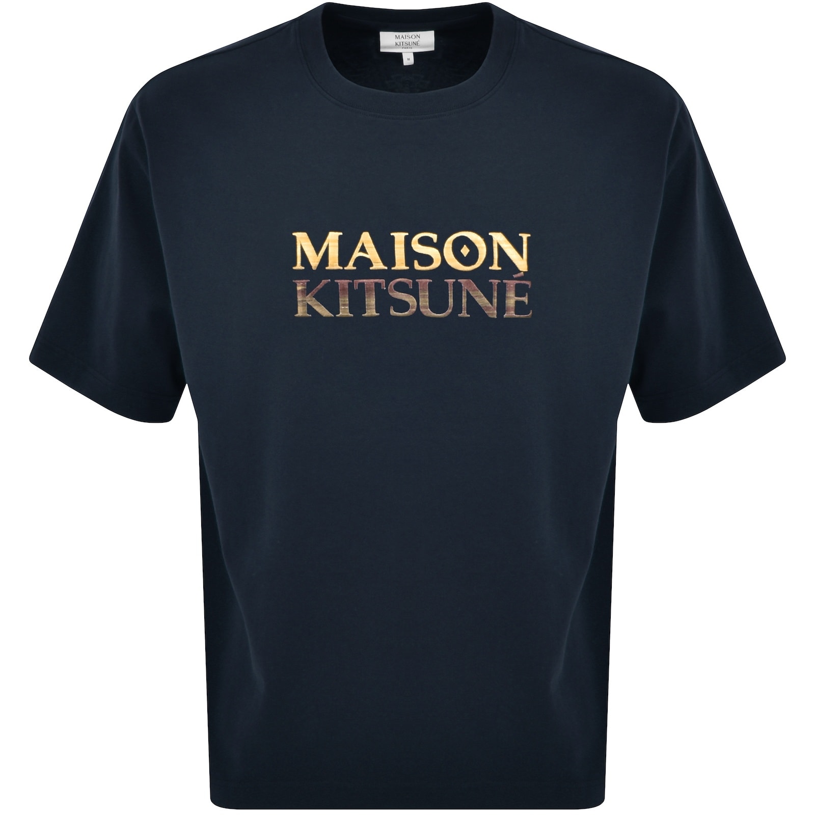 【Maison Kitsune】GRADIENT OVERSIZE TEE SHI◆NM00116KJ0119 Maison Kitsuné Gradient Logo Oversized T-Shirt, Size X-Large