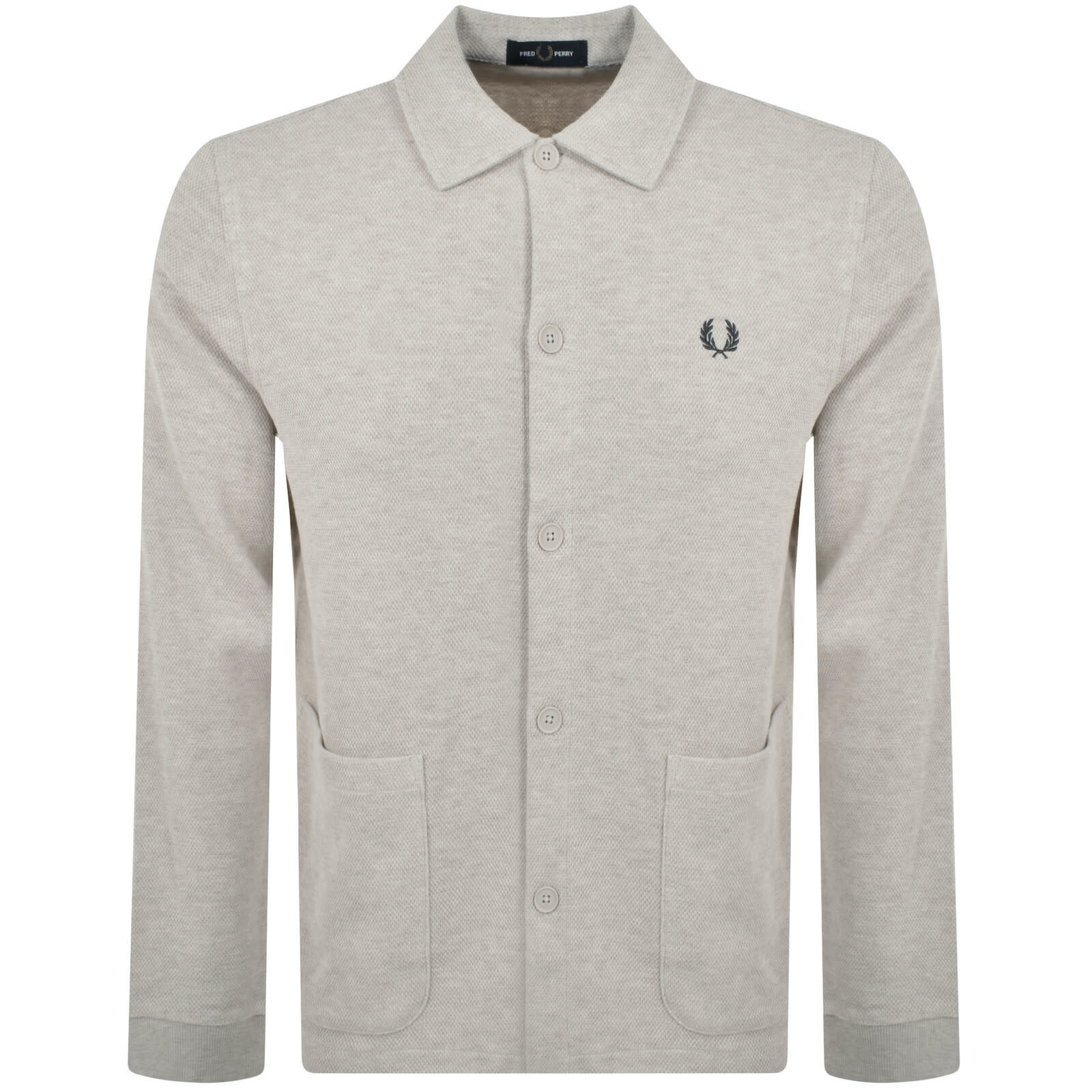 Fred Perry Button Through Cardigan Beige | Mainline Menswear
