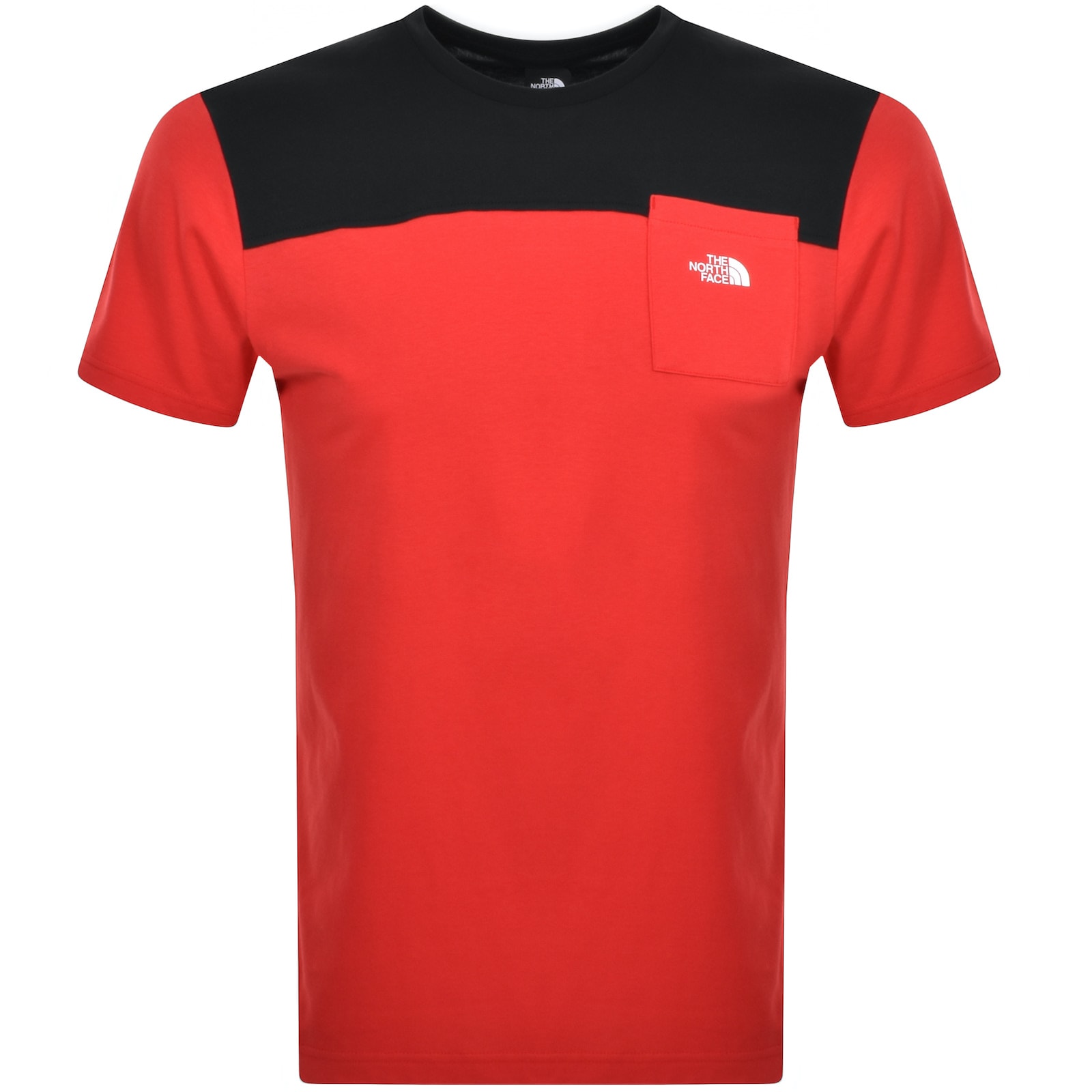 Red north face shirt online