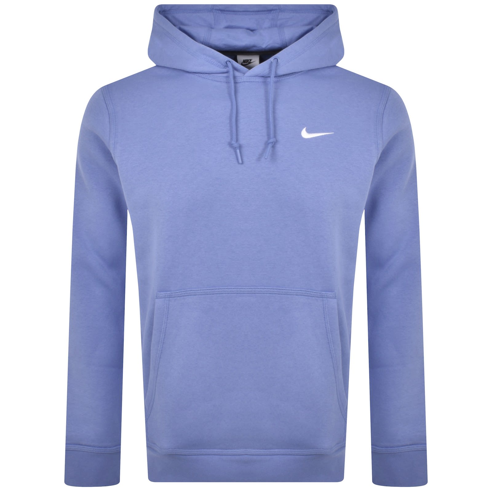 Nike Club Pullover Swoosh Logo Hoodie Blue | Mainline
