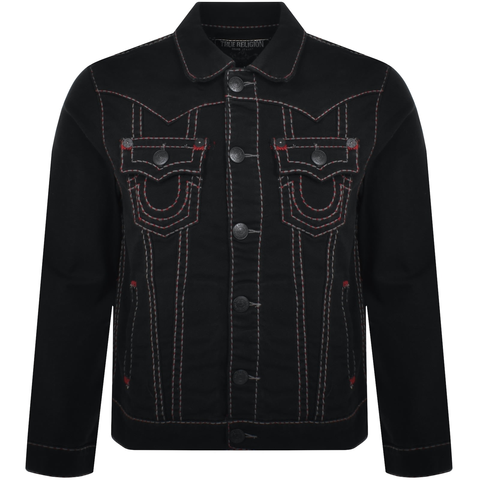 True religion denim jacket black sale