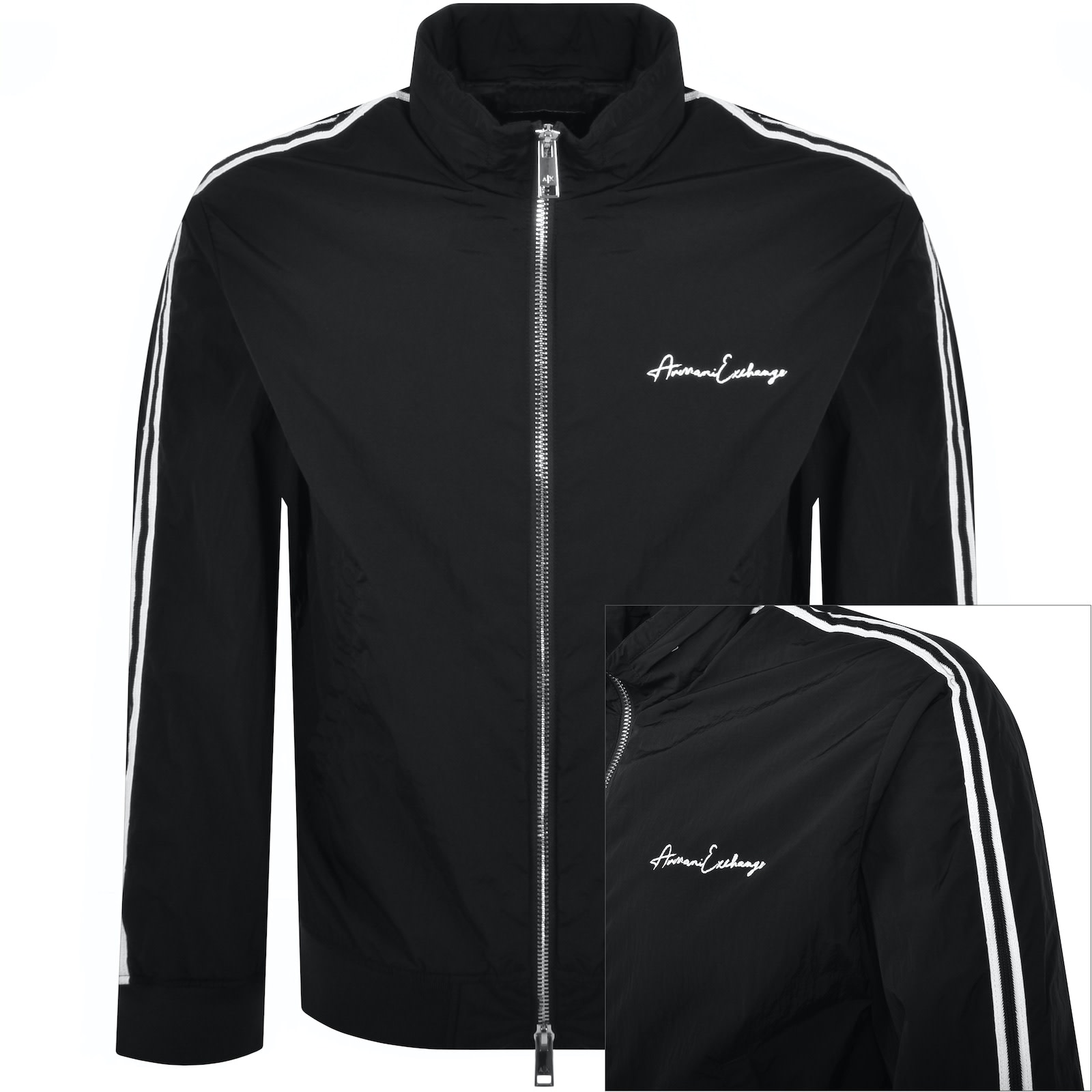 Armani Exchange Full Zip Jacket Black | Mainline Menswear United States