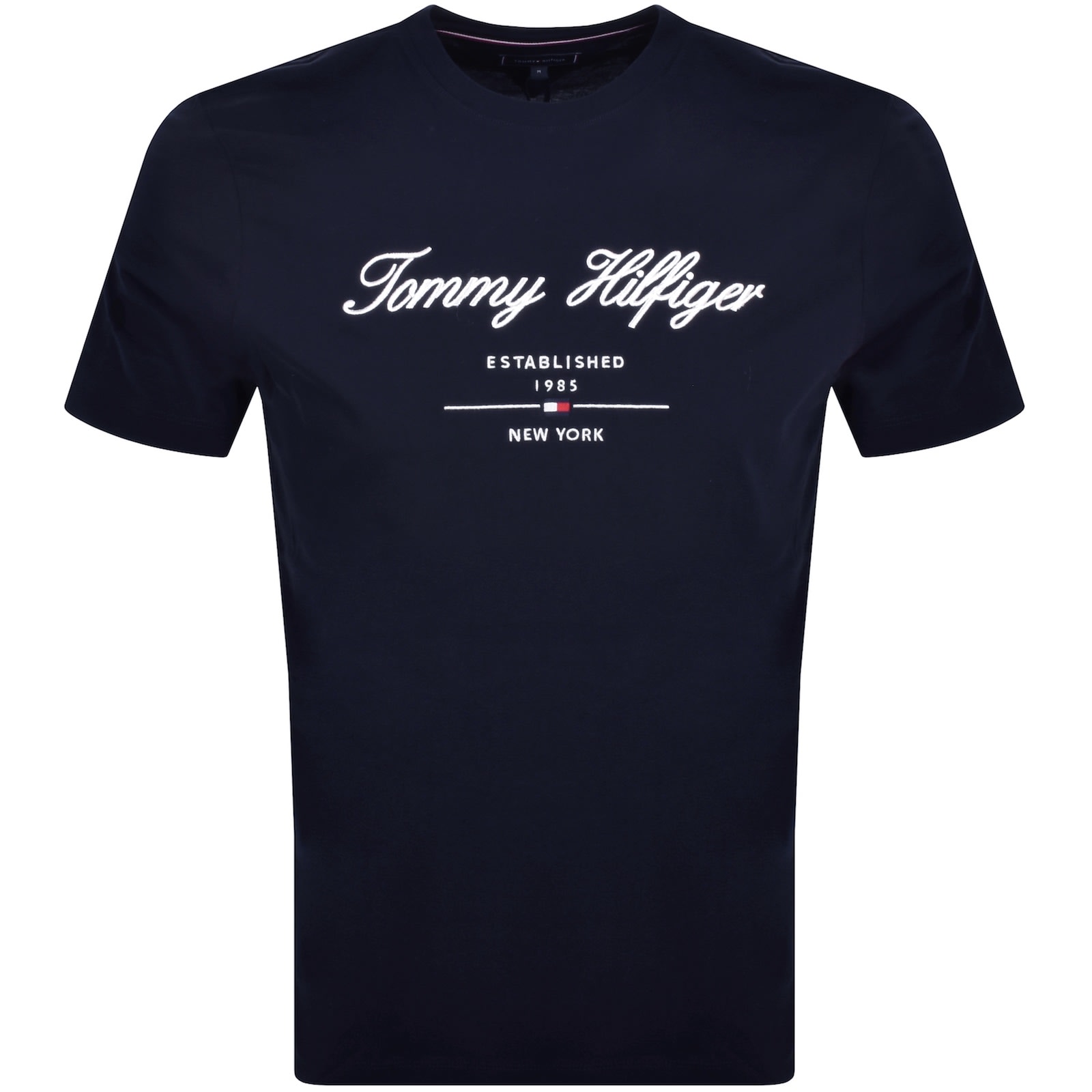Tommy Hilfiger Logo T Shirt NavyTommy Hilfiger Logo T Shirt Navy Male Large
