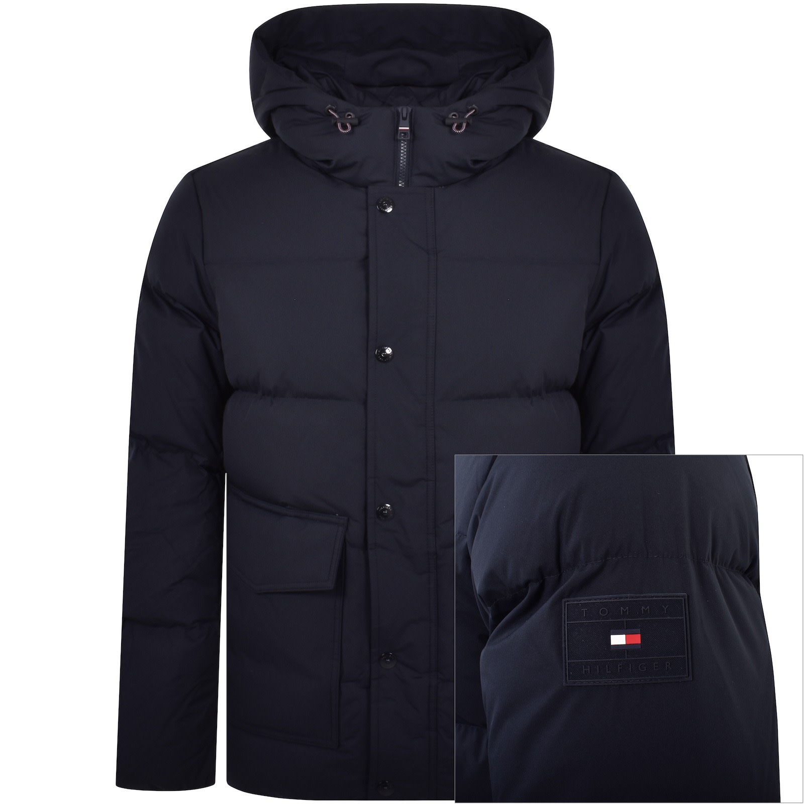 Tommy hilfiger navy puffer 2025