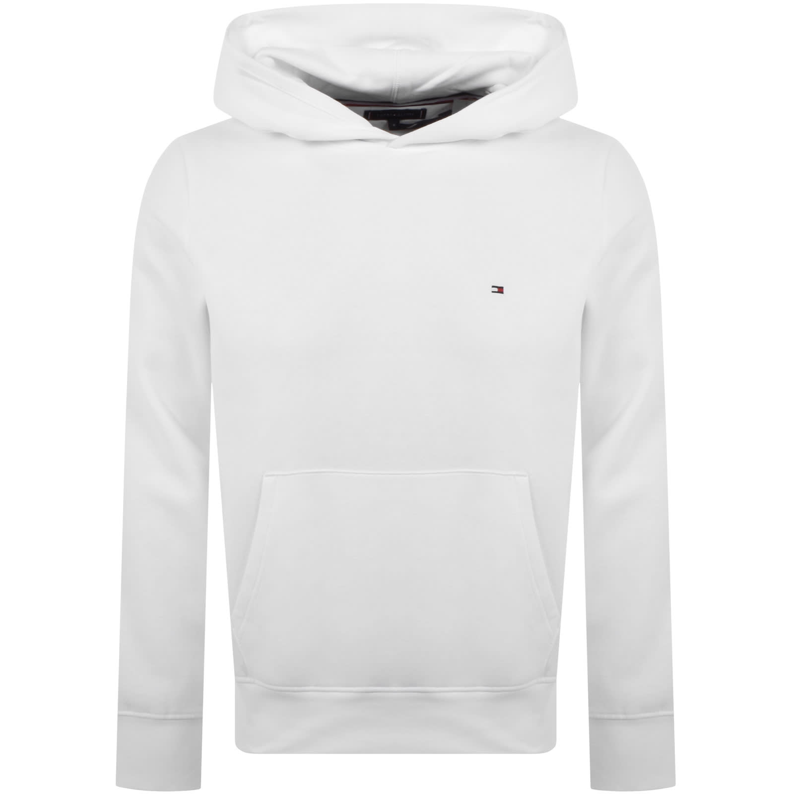 Tommy Hilfiger Essential Fleece Hoodie White Mainline Menswear Canada