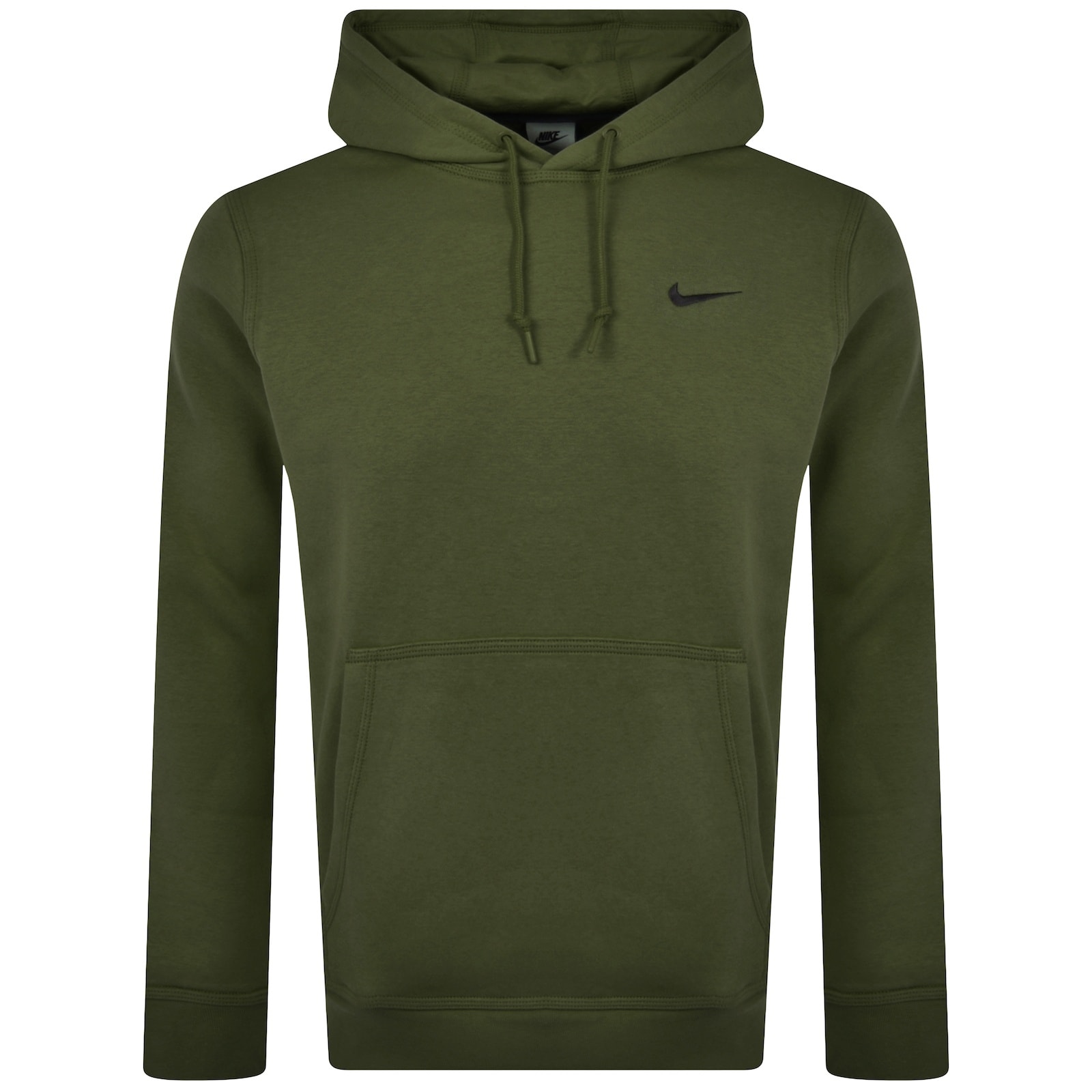Nike Club Pullover Swoosh Logo Hoodie Khaki Mainline Menswear United States