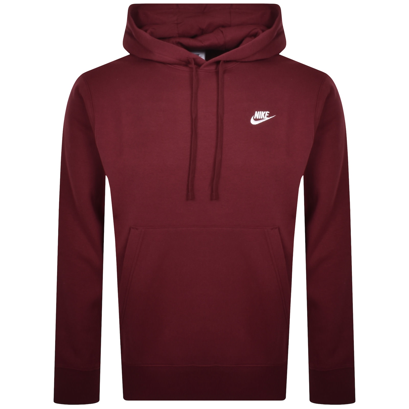 Nike Club Hoodie Burgundy Mainline Menswear Denmark
