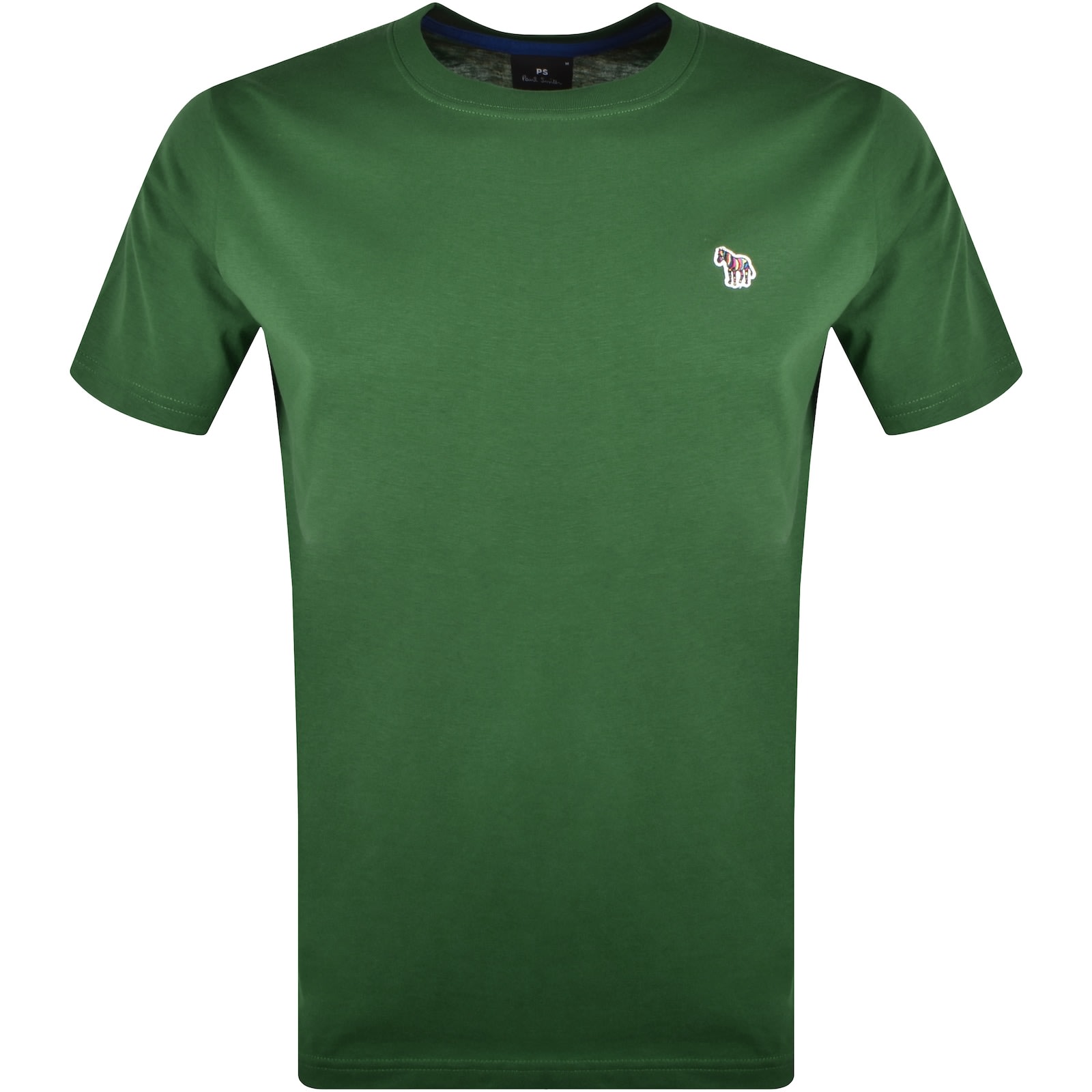 PS Paul Smith Forest Green Organic Cotton Zebra Logo T Shirt Size S