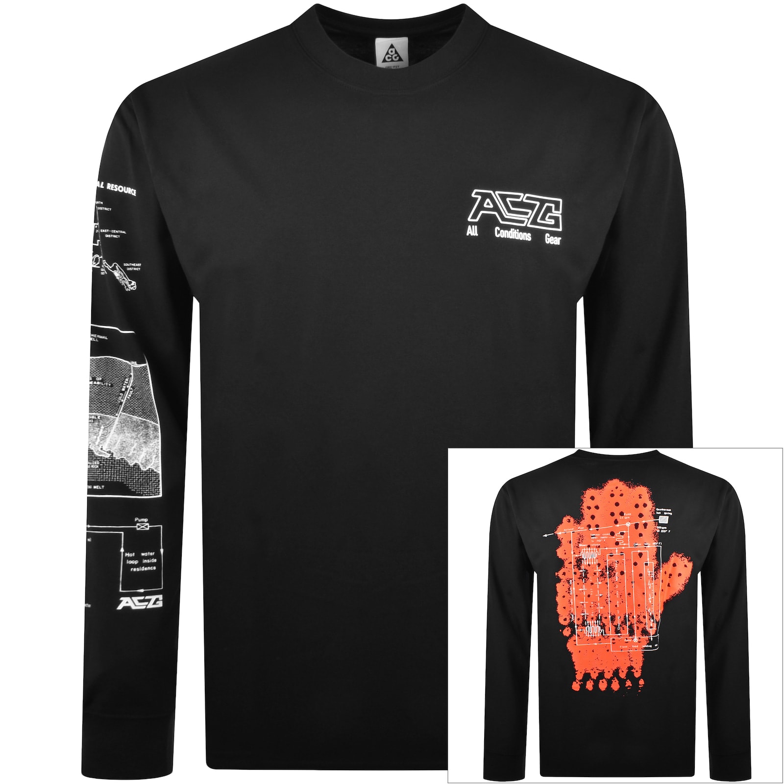 Nike ACG Geothermal T Shirt Black Mainline Menswear Denmark