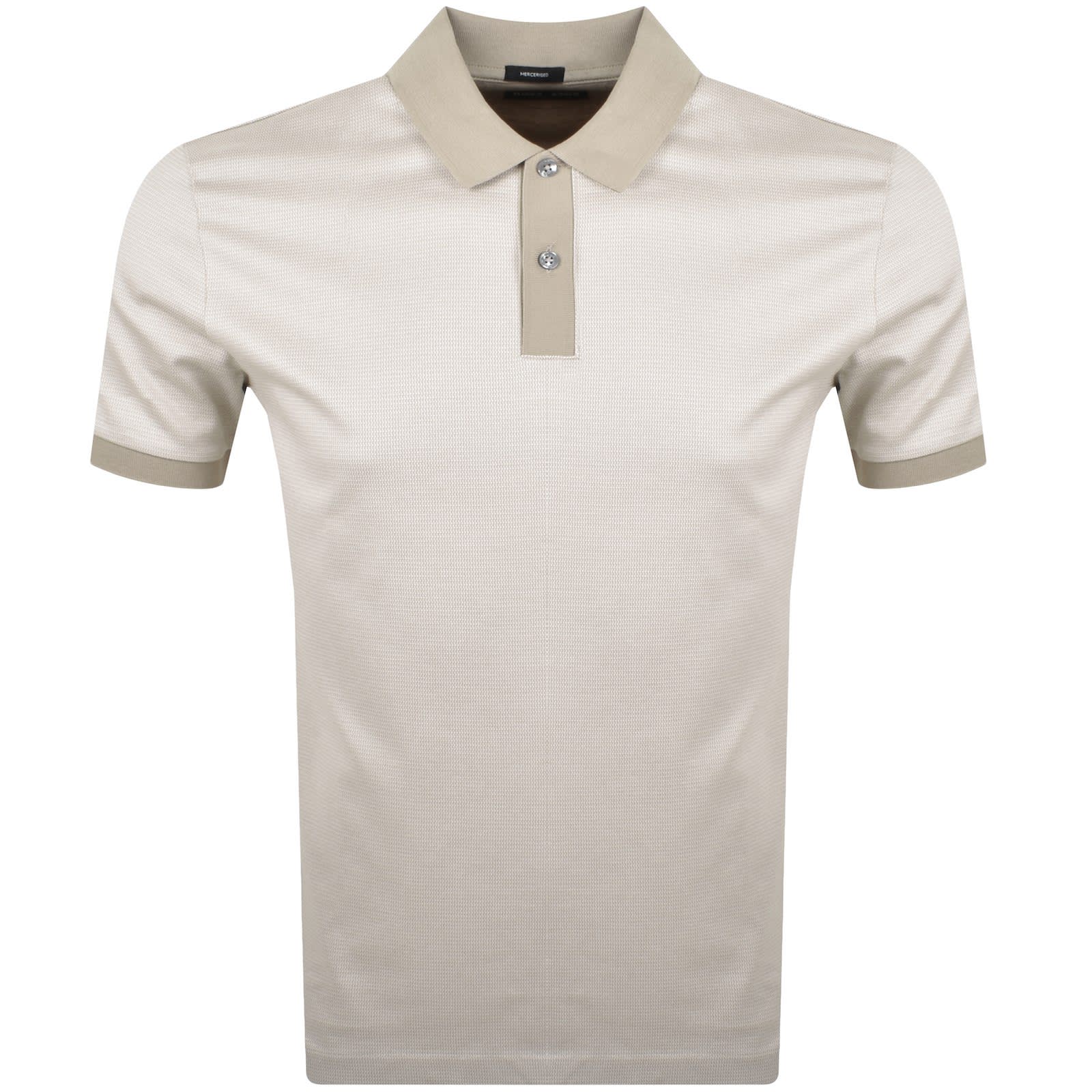 BOSS H Parlay 432 Mercerised Polo T Shirt Beige | Mainline
