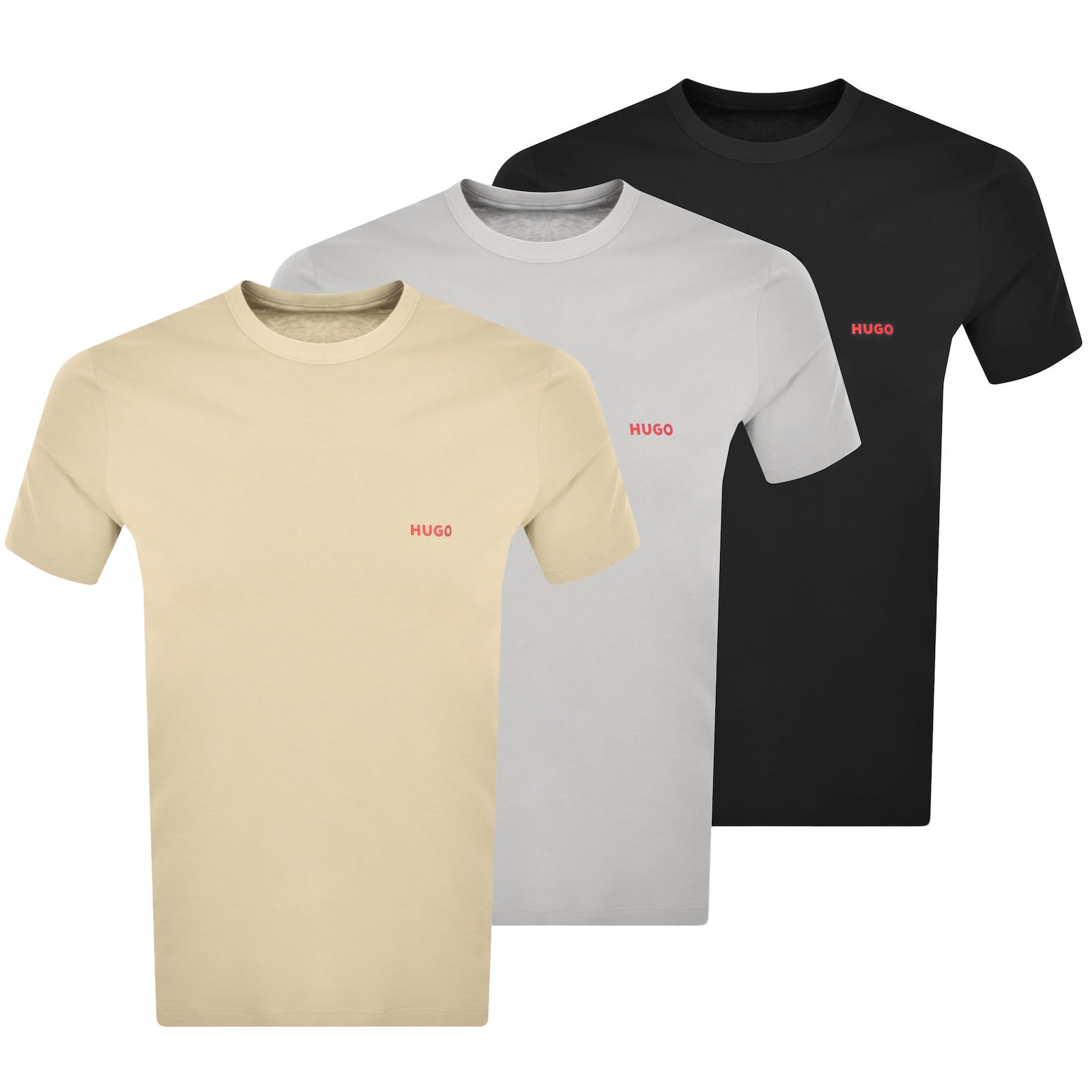 HUGO 3 Pack Crew Neck T Shirts Mainline Menswear Canada