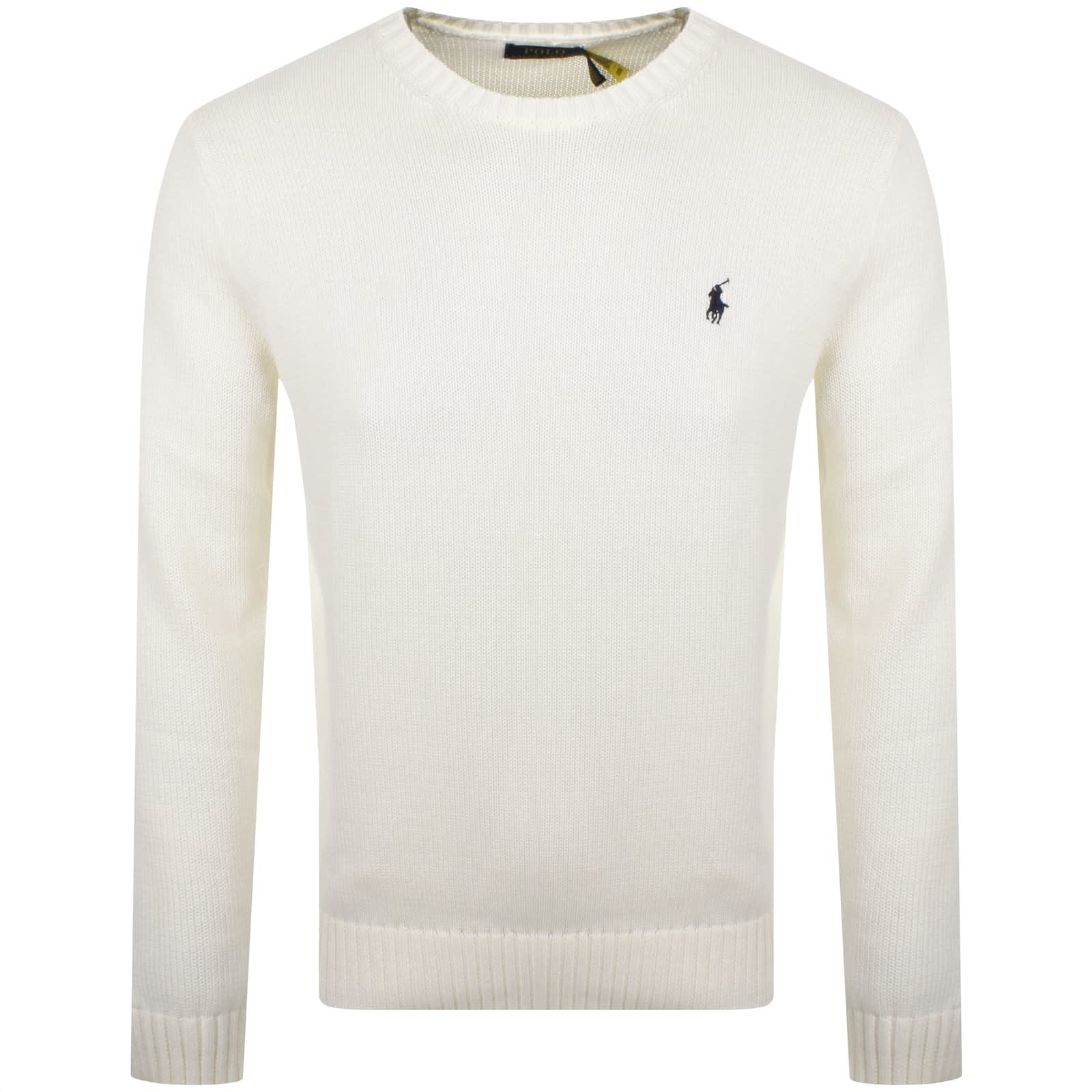 Polo ralph lauren sweater white clearance