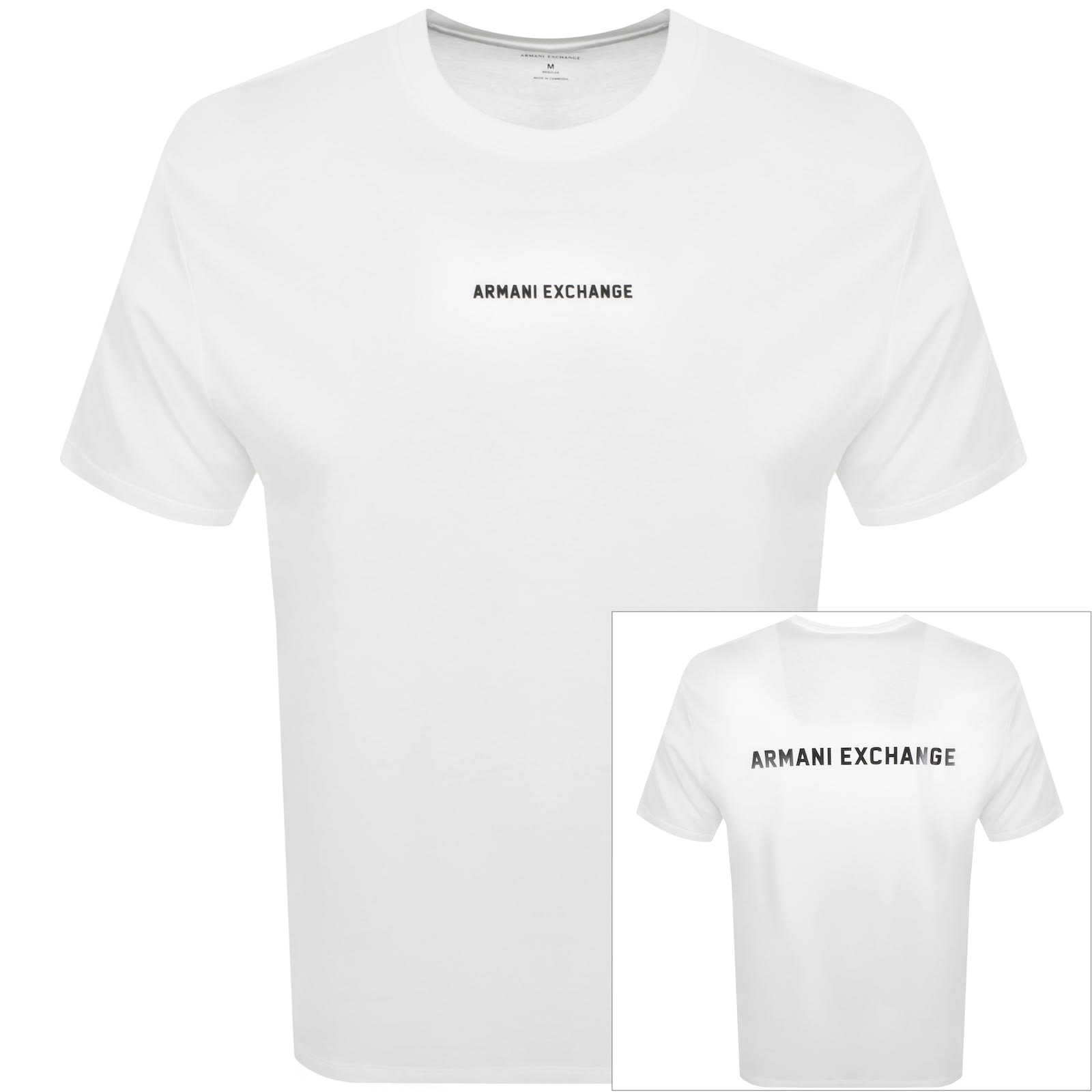 人気特価をすべて Logo Exchange Armani T Menswear Mainline | White Off Shirt トップス