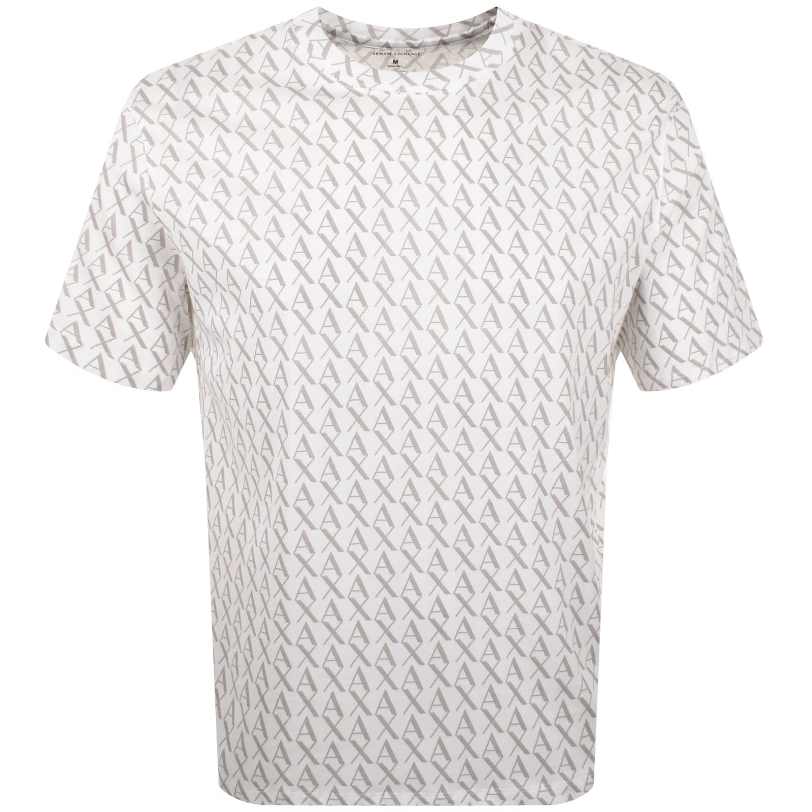 Armani Exchange Logo T Shirt White | Mainline Menswear