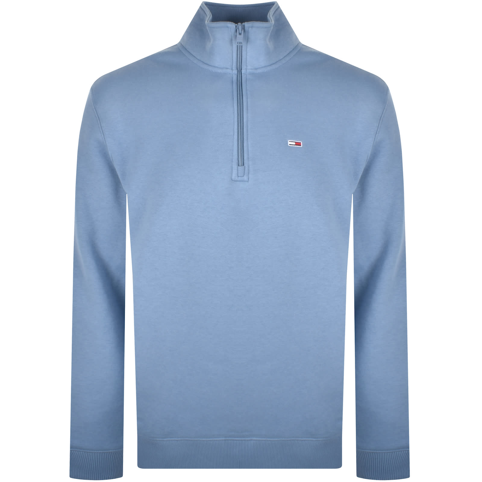 Tommy Jeans Quarter Zip Sweatshirt Blue Mainline Menswear