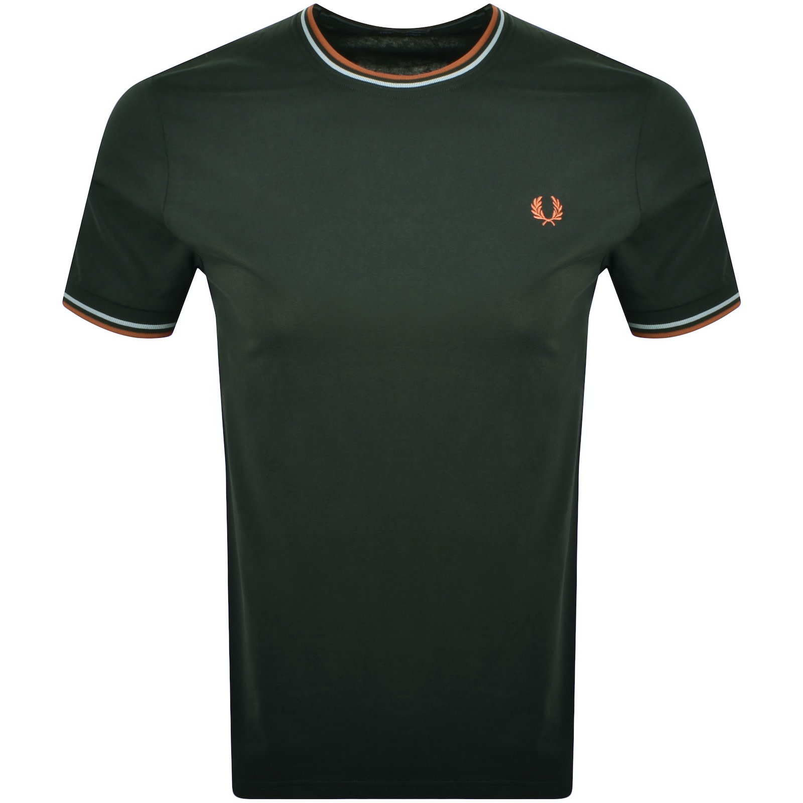 Fred Perry Twin Tipped T Shirt Green | Mainline Menswear United States