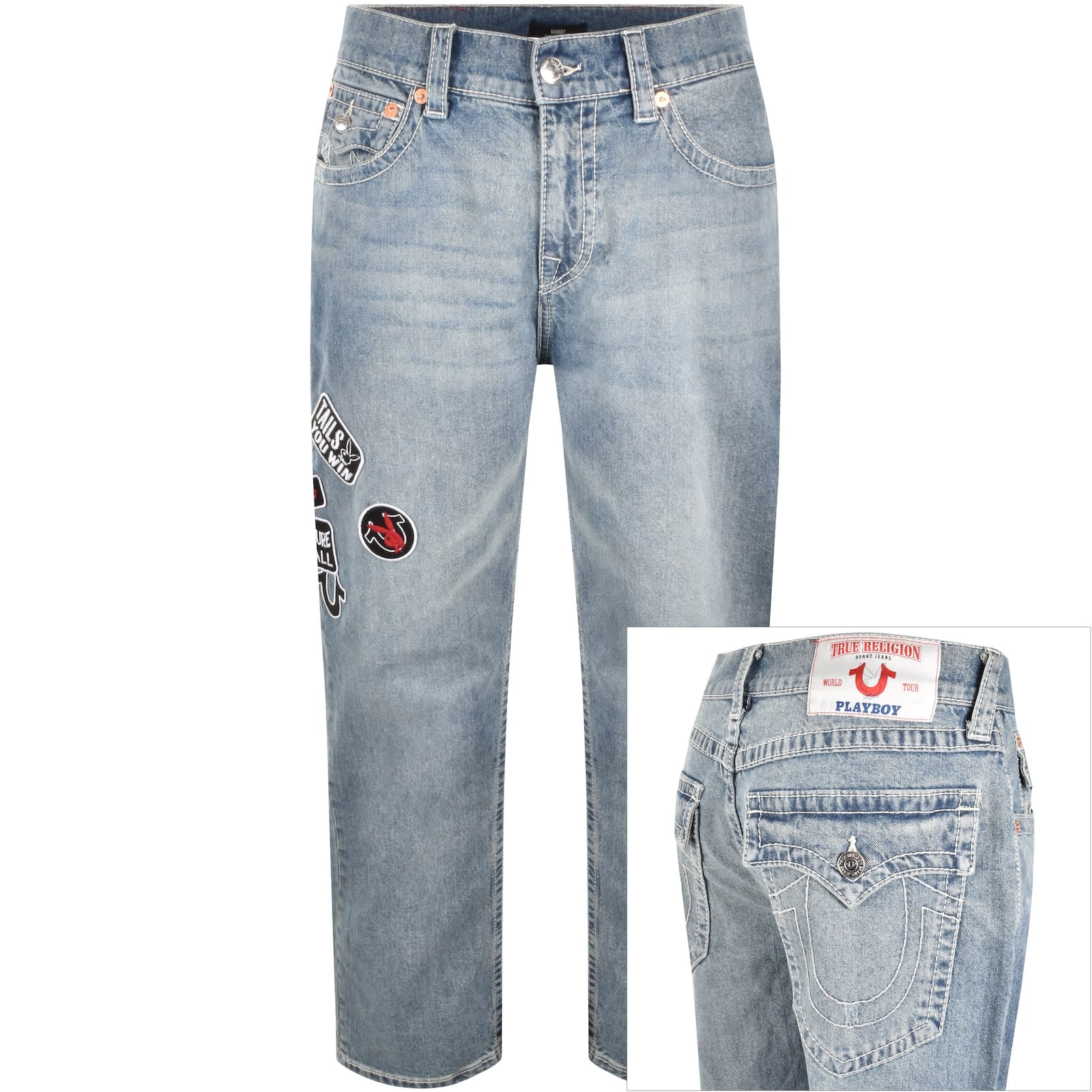 True Religion Playboy Bobby Jeans Blue | Mainline Menswear