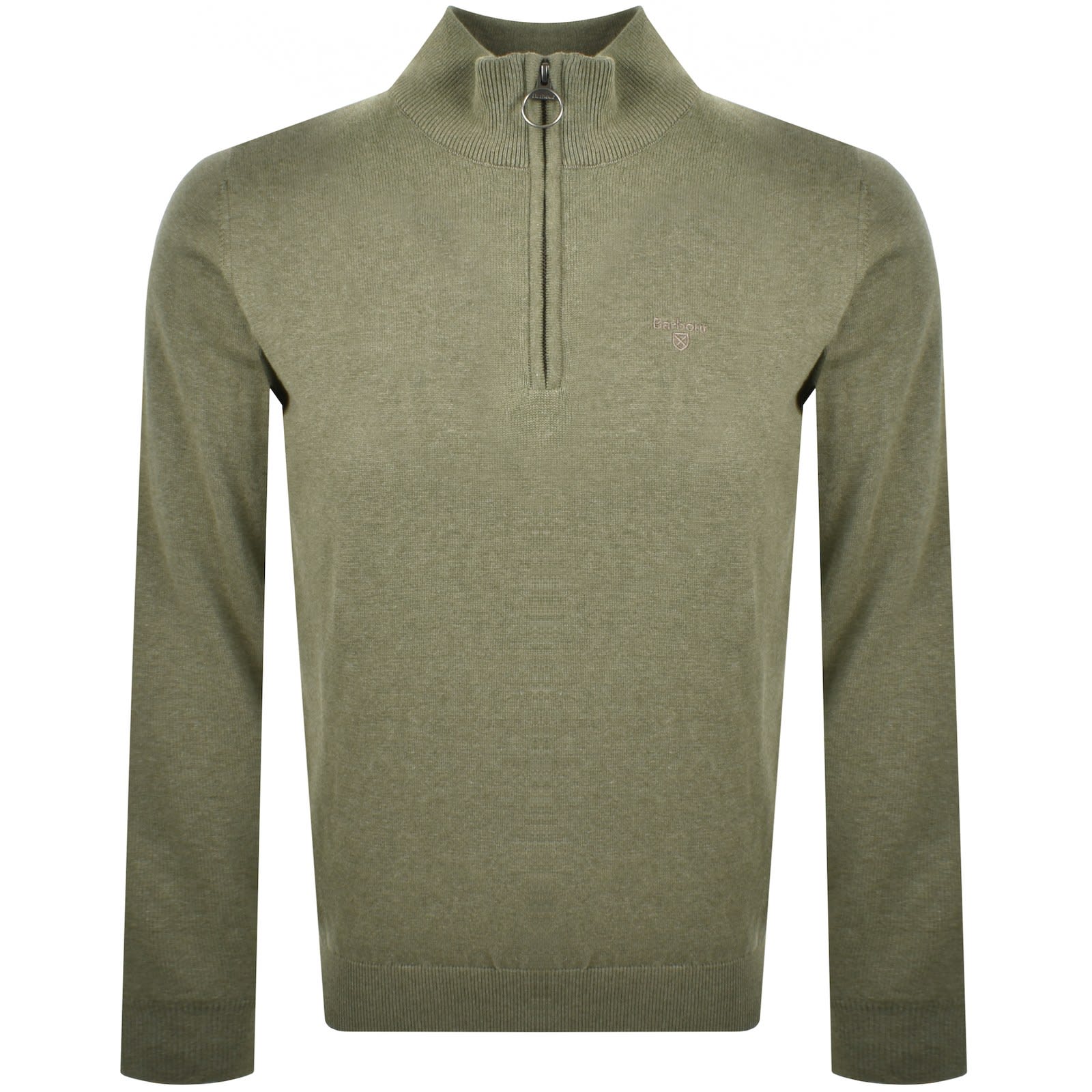 Barbour Half Zip Knit Jumper Green Mainline Menswear United States