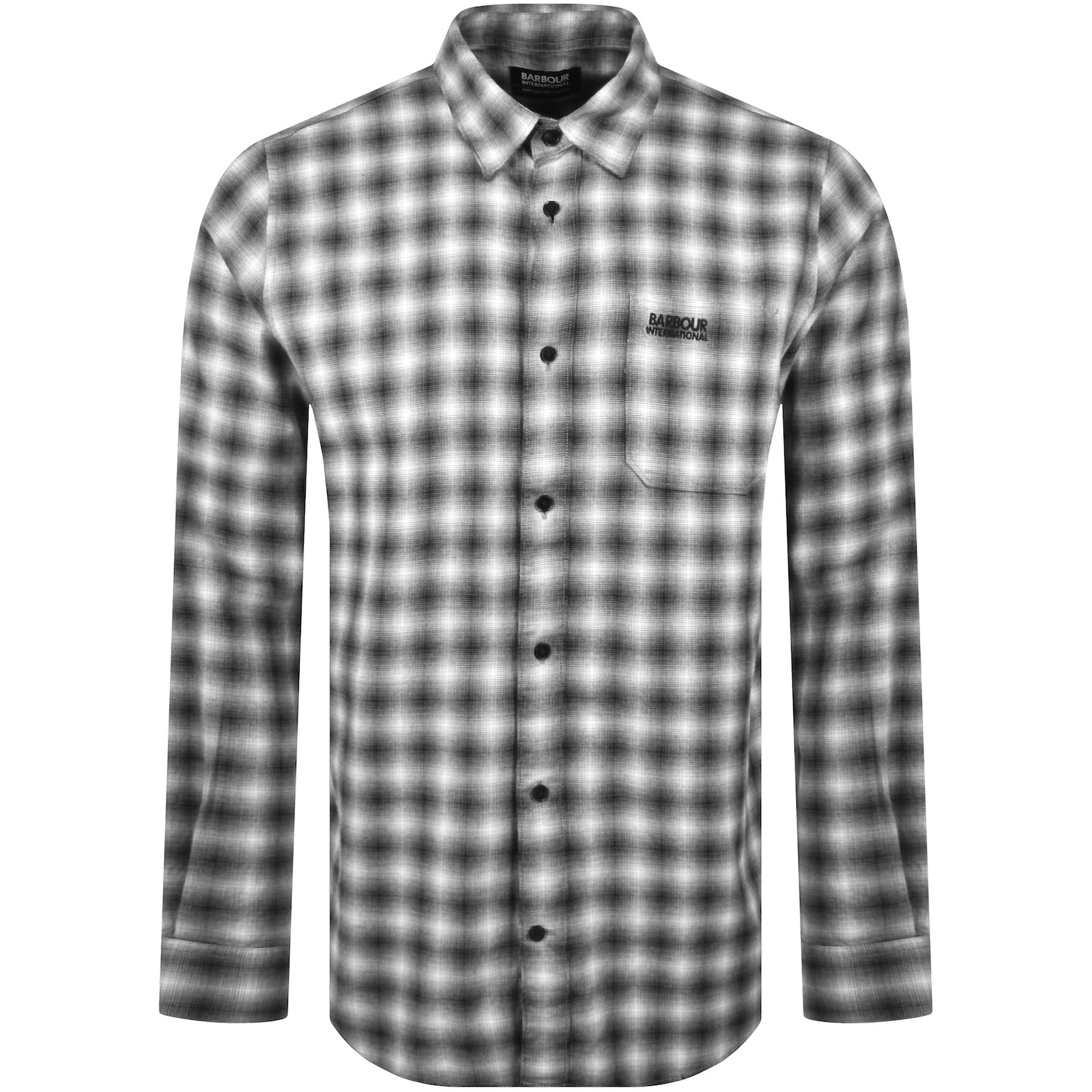 Barbour black tartan shirt discount