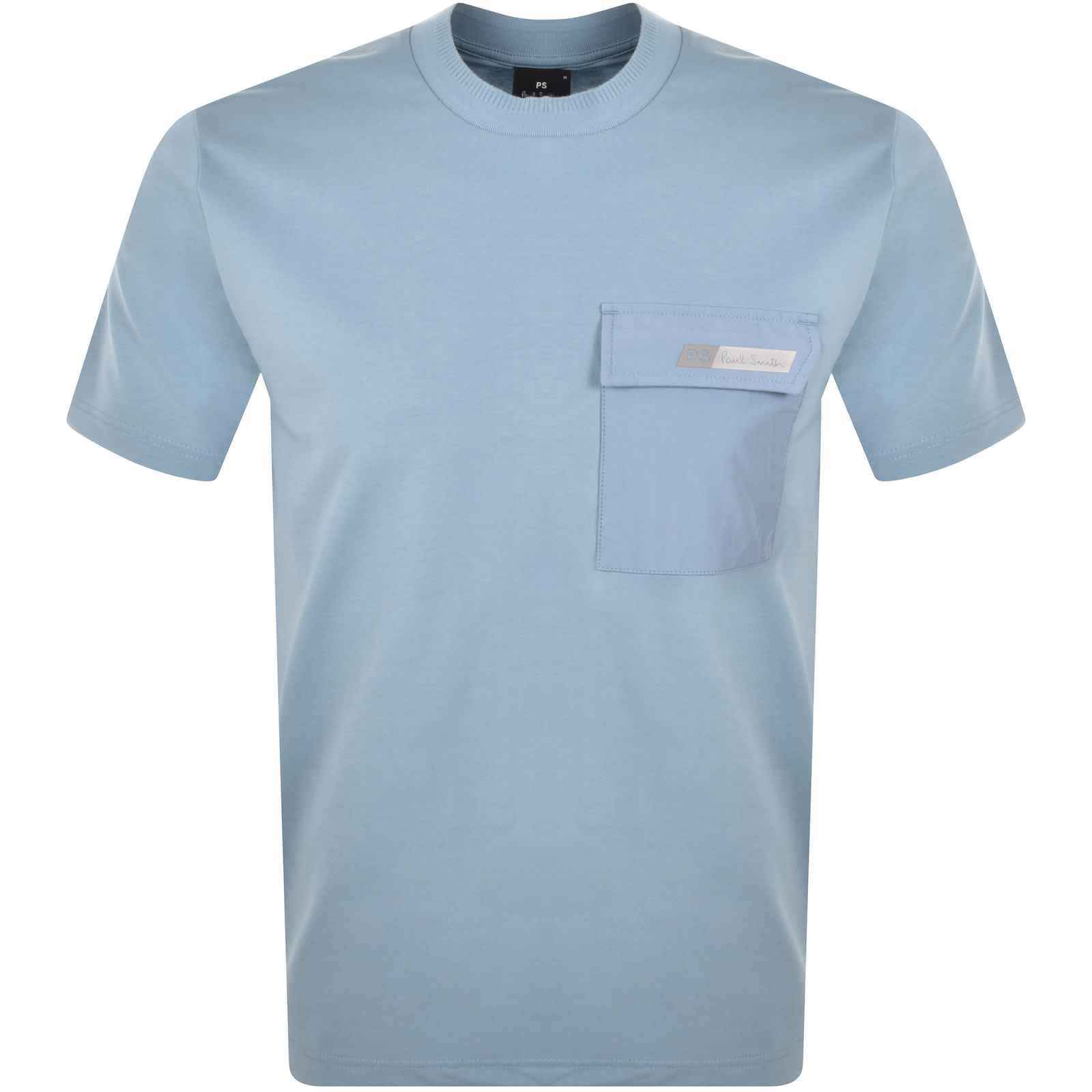 Tシャツ・カットソー PAUL SMITH Men T-shirt Blue M1R697PPP4890 49 Men's Cobalt Blue Signature Logo Print T-Shirt