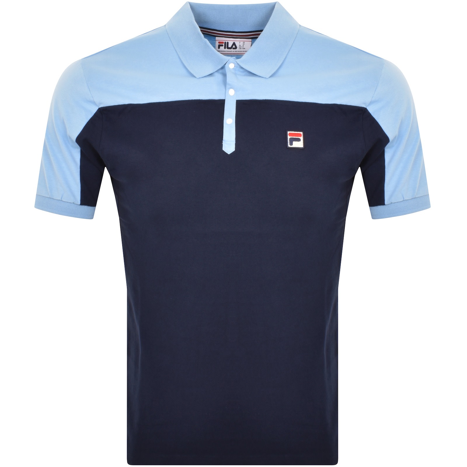 Red white and blue fila shirt cheap
