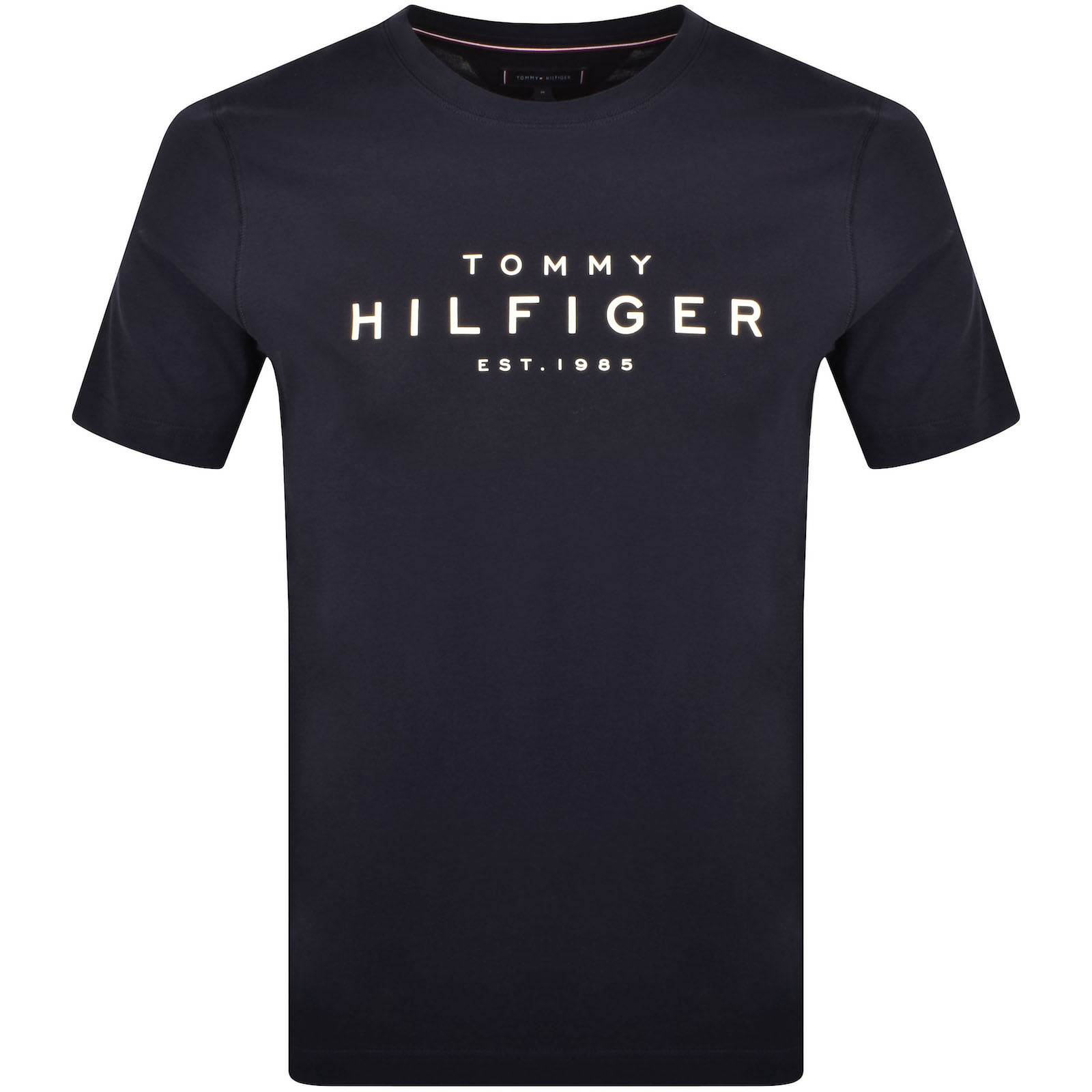 Tommy hilfiger big logo t shirt hot sale