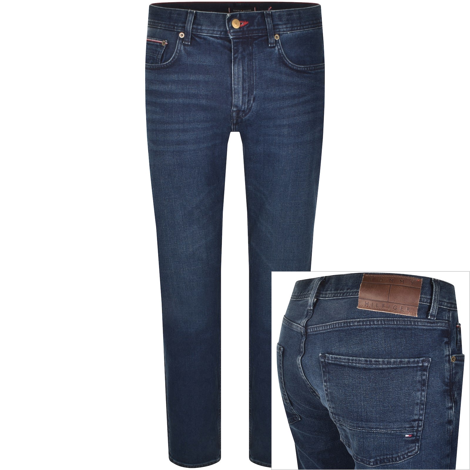 Tommy hilfiger men's straight fit stretch jeans cheap