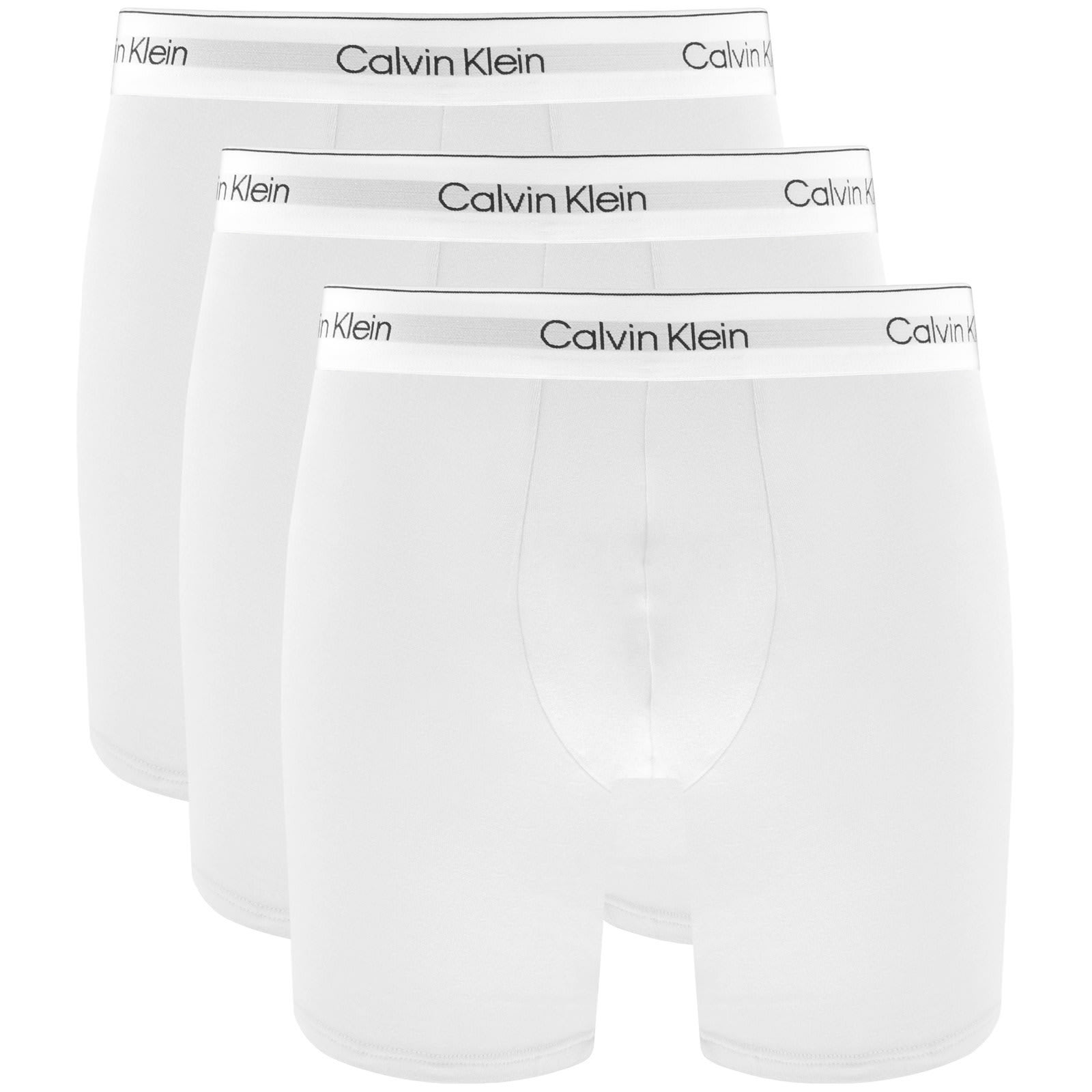 Calvin Klein Underwear 3 Pack Boxer Shorts White | Mainline