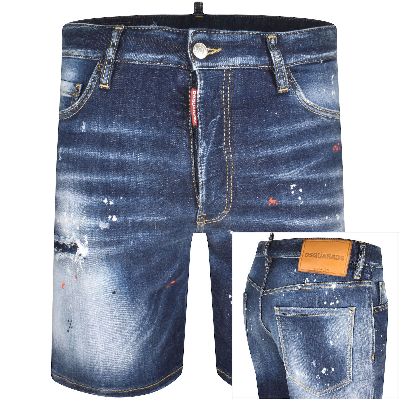 【あすつく】 | Blue Shorts Marine DSQUARED2 Mainline States United Menswear パンツ