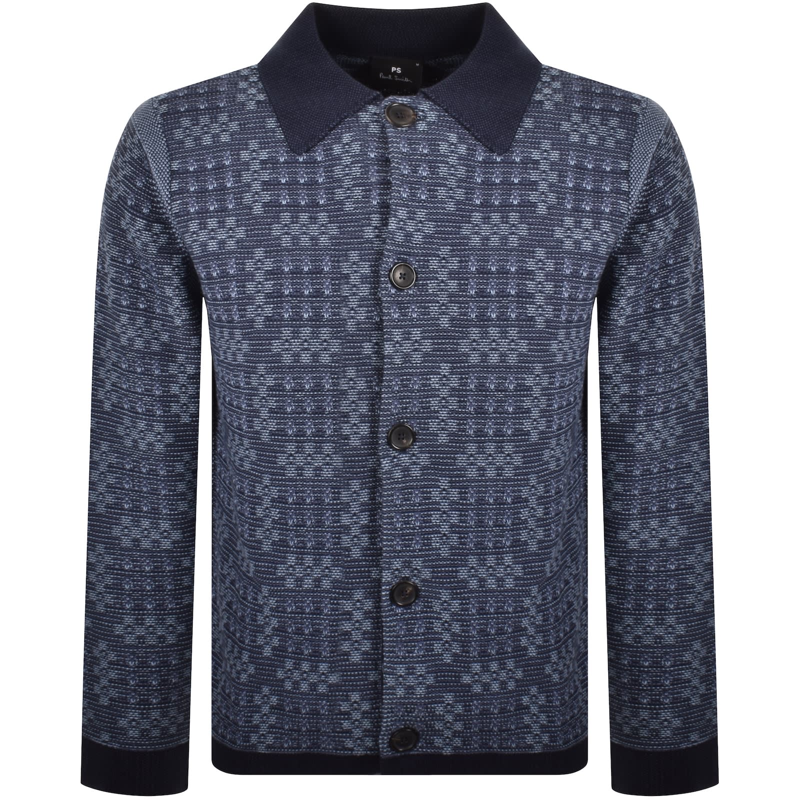 Paul Smith Button Through Knit Cardigan Blue | Mainline Menswear United  States