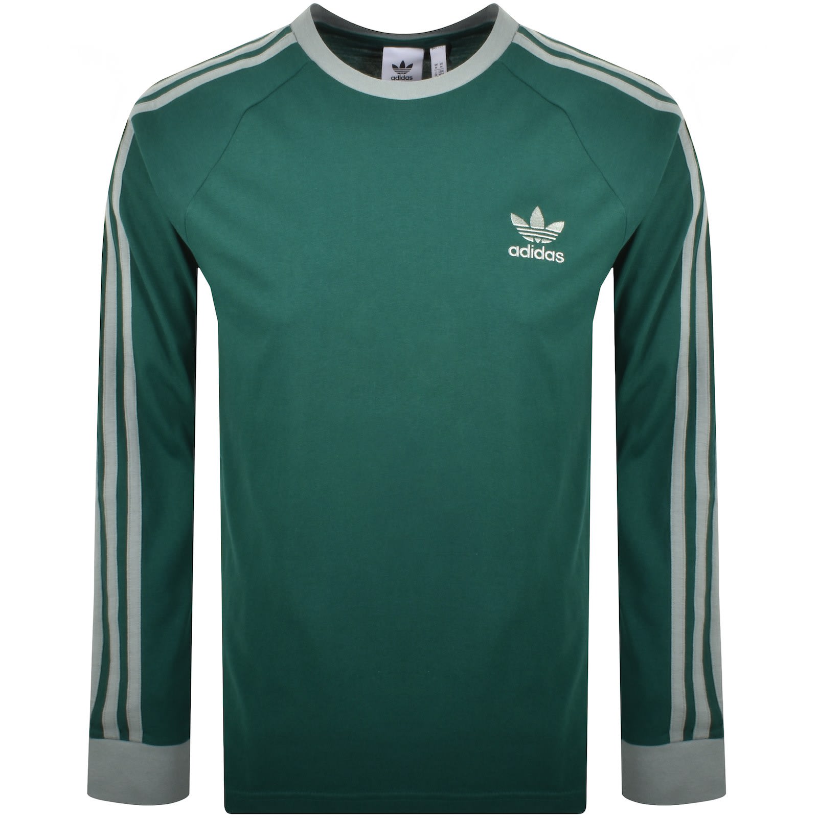 adidas Originals 3 Stripes T Shirt Green | Mainline Menswear United States