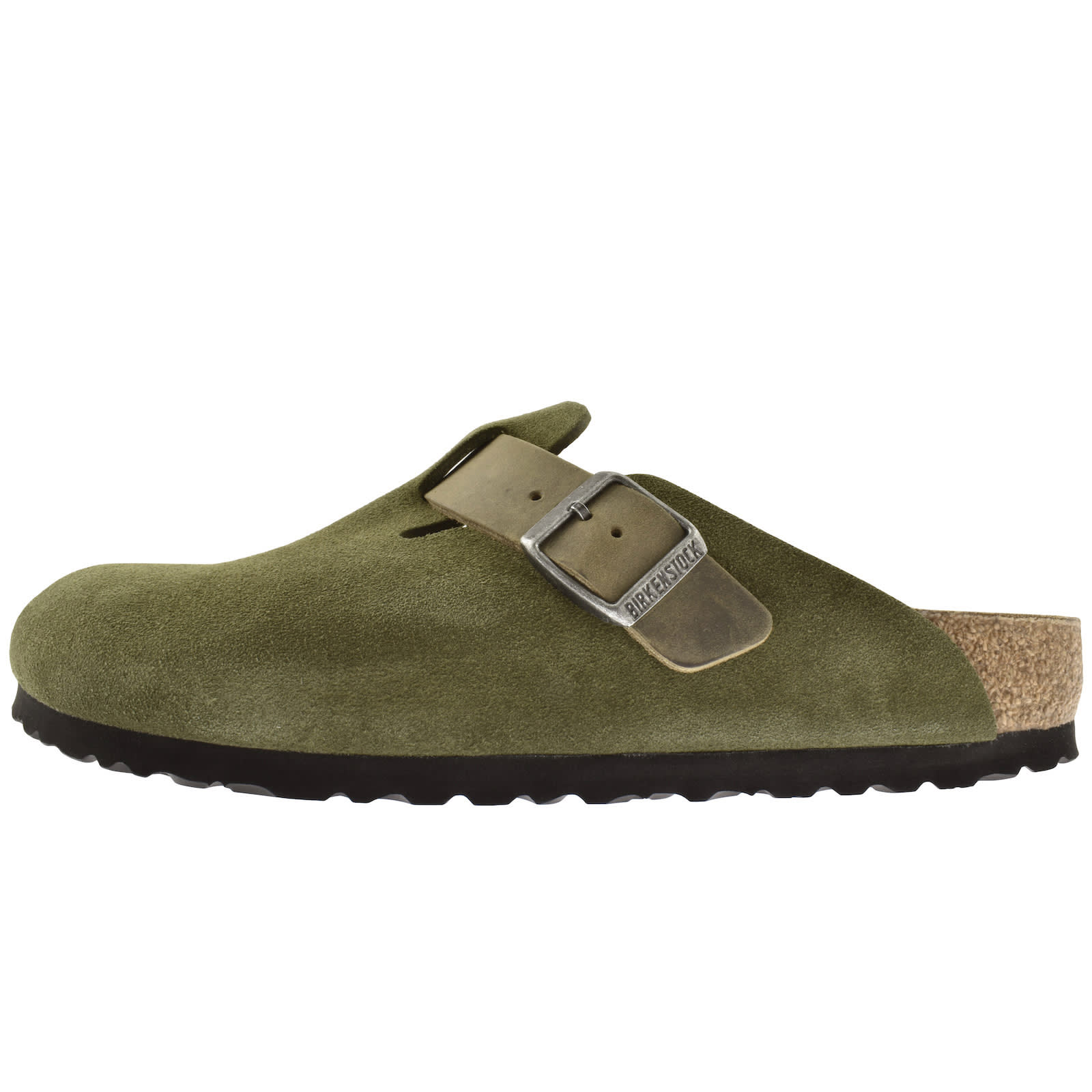 Birkenstock Boston BS Mules Green | Mainline Menswear