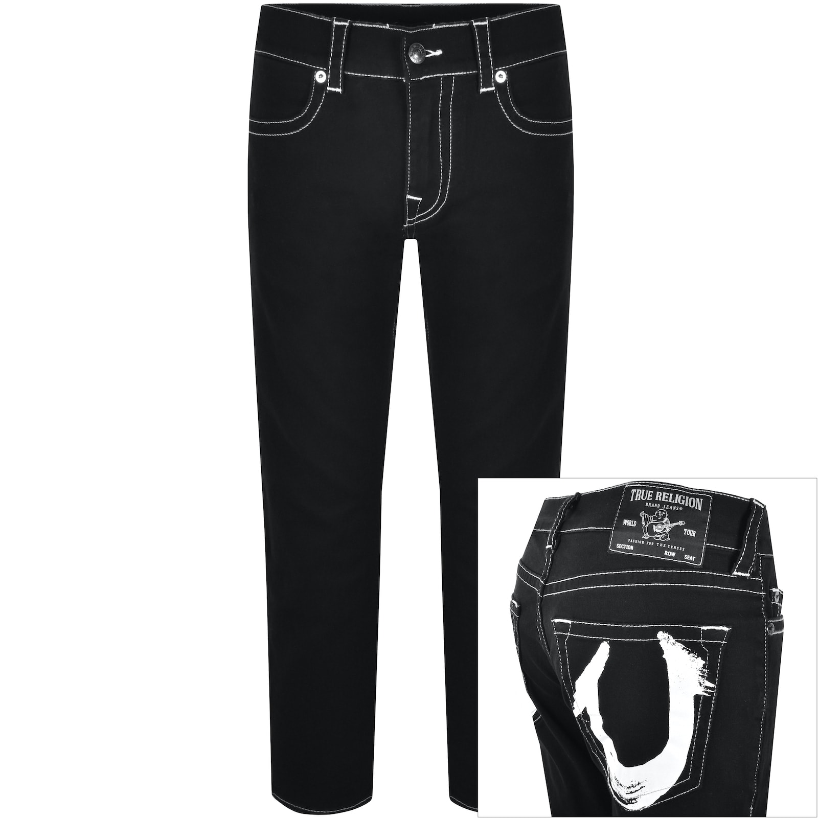 日本全国送料無料商品 | 特集  Religion True Rocco Mainline | Black Jeans Horseshoe Painted パンツ