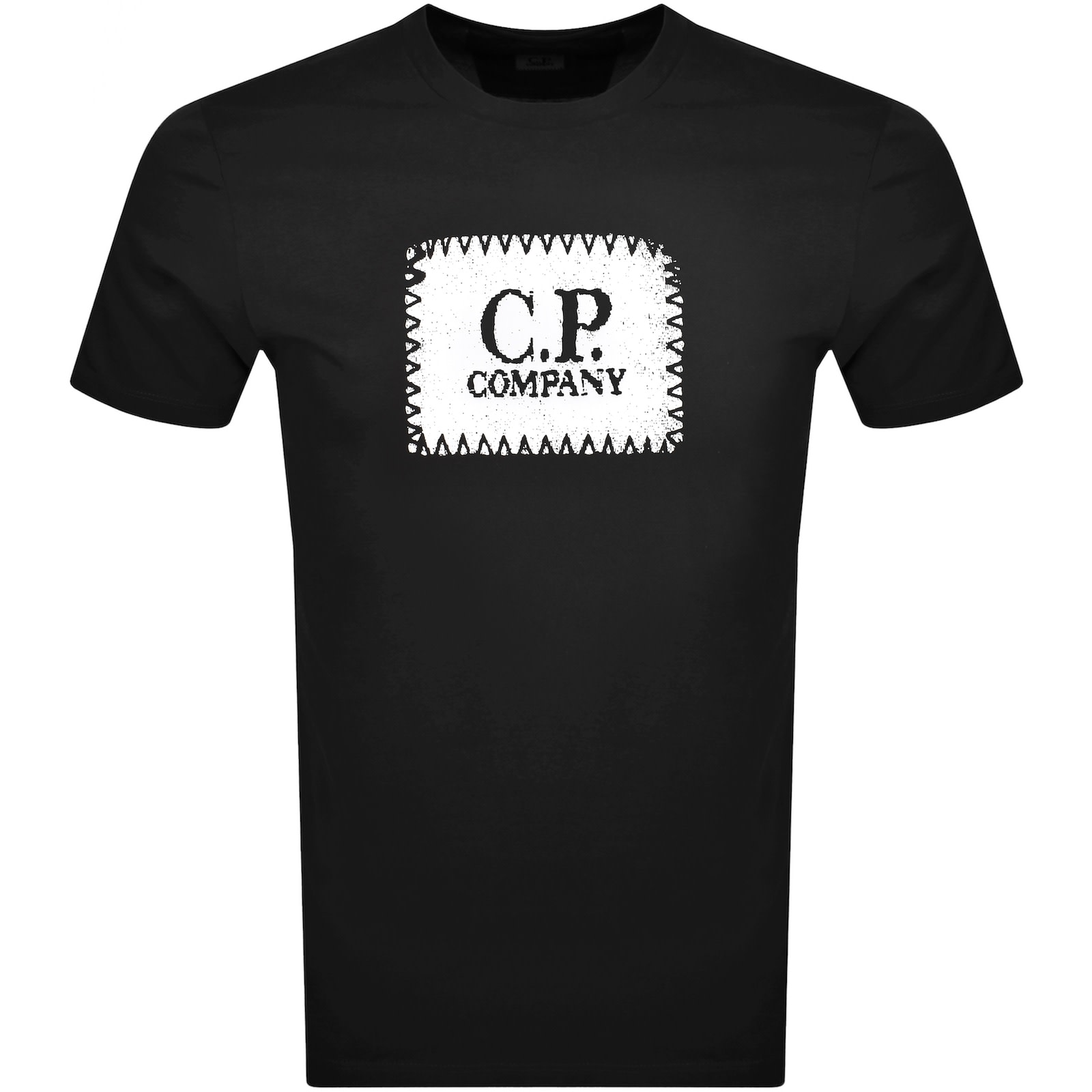CP Company Jersey Logo Label T Shirt Black | Mainline Menswear United States