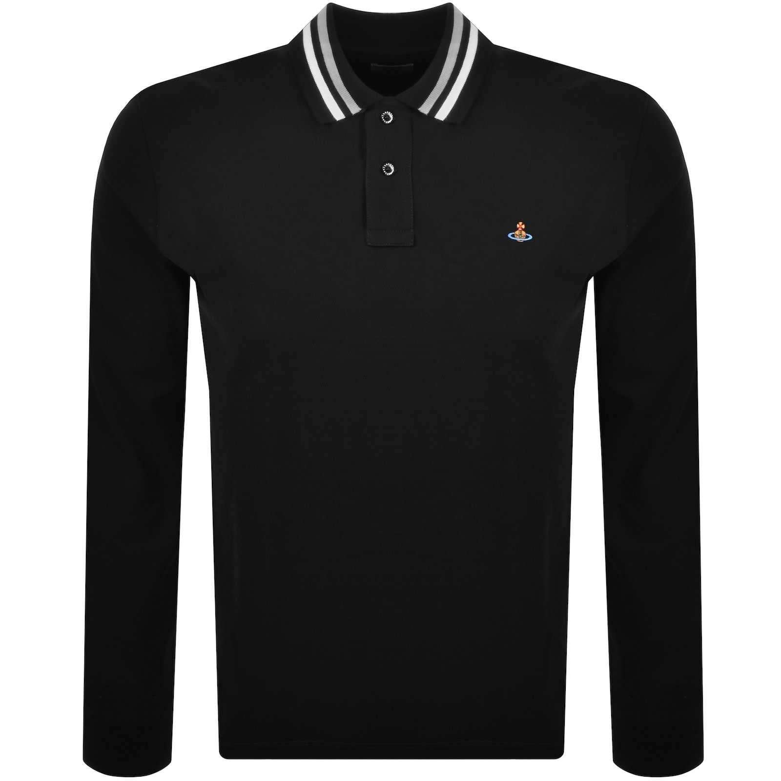 Vivienne Westwood Long Sleeve Polo T Shirt Black | Mainline Menswear