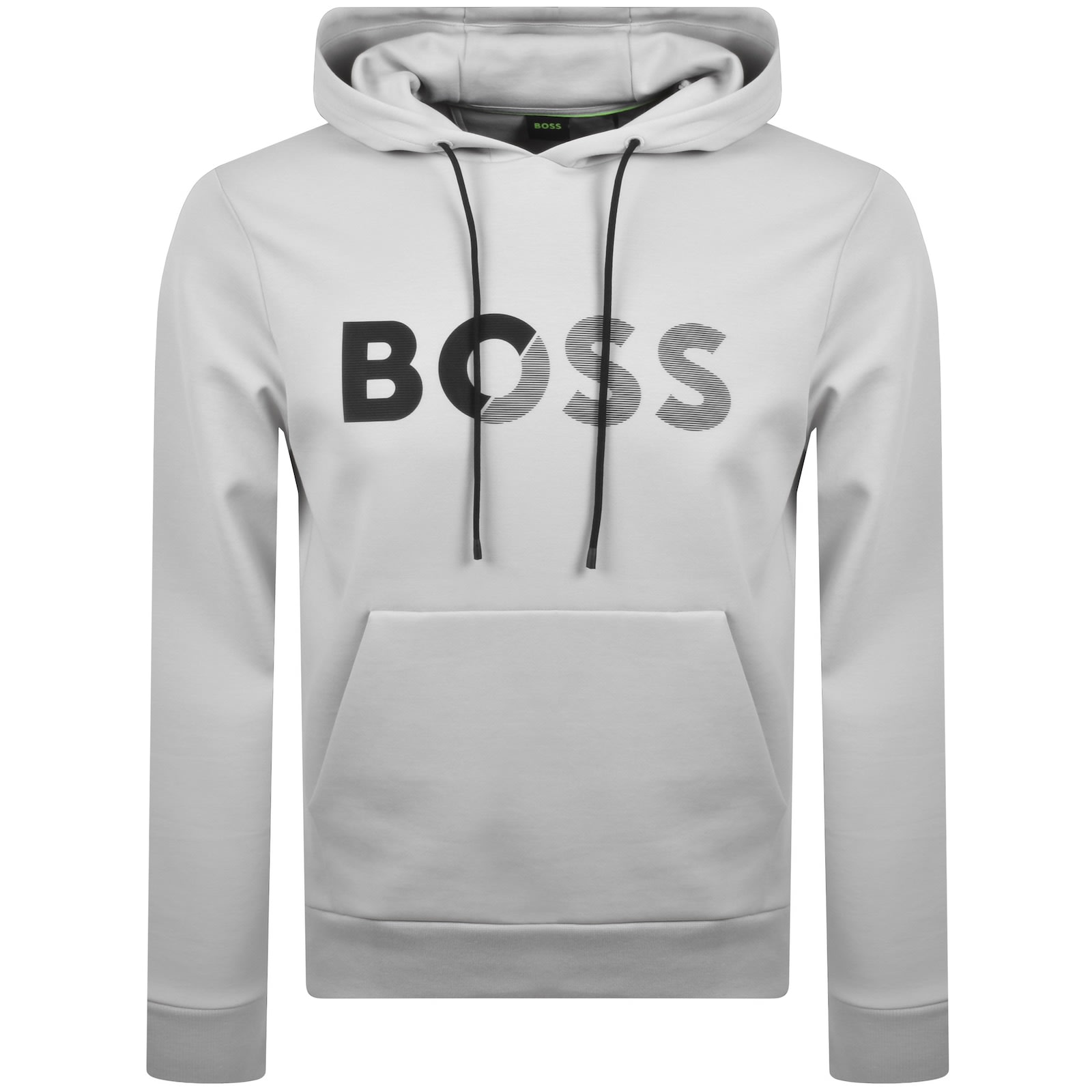BOSS Soody Tape Hoodie Light Grey Mainline Menswear