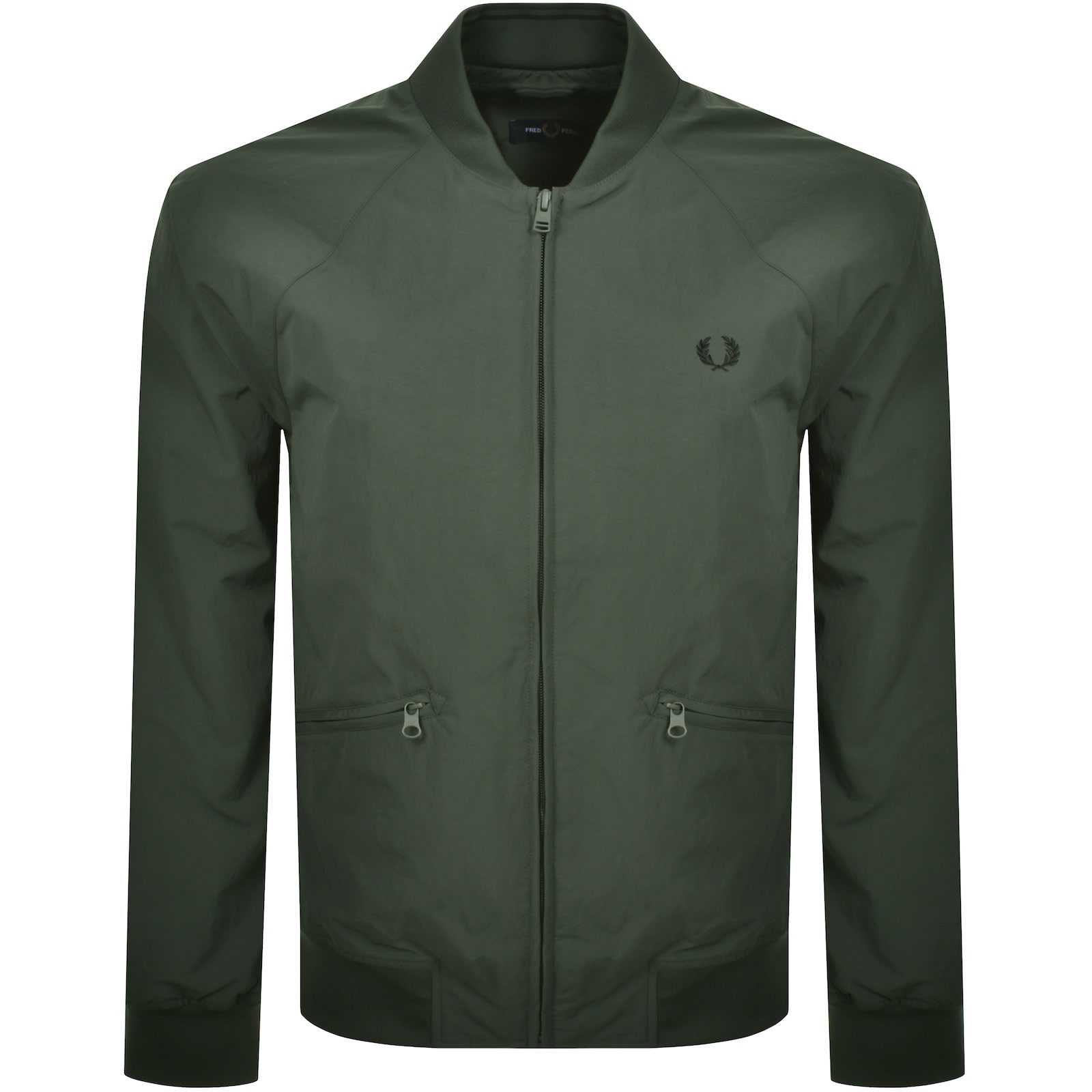 Fred Perry Textured Tennis Bomber Jacket Green | Mainline