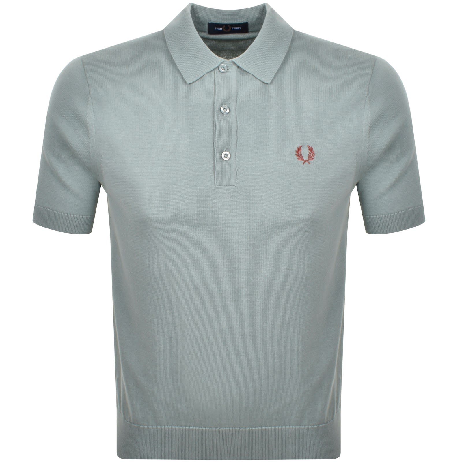 2024新商品 Fred Perry Knitted Polo Shirt Silver Blue | Mainline Menswear United States トップス